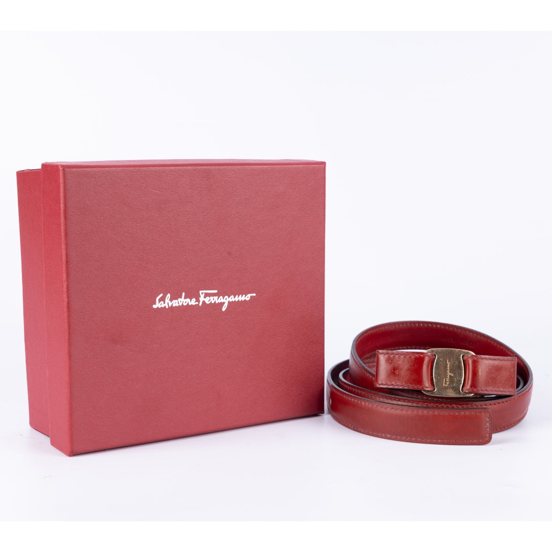 Ferragamo bow belt hotsell