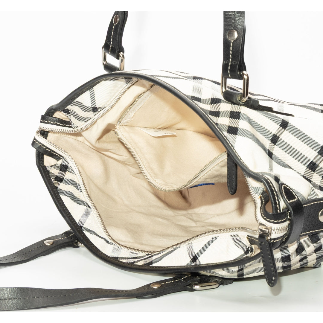 Burberry Nova Check Canvas Tote Bag
