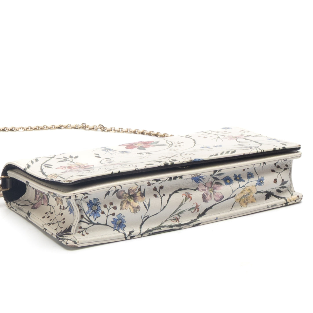 Lady Dior Dahlia Millefiori Printed Calfskin Sling Bag