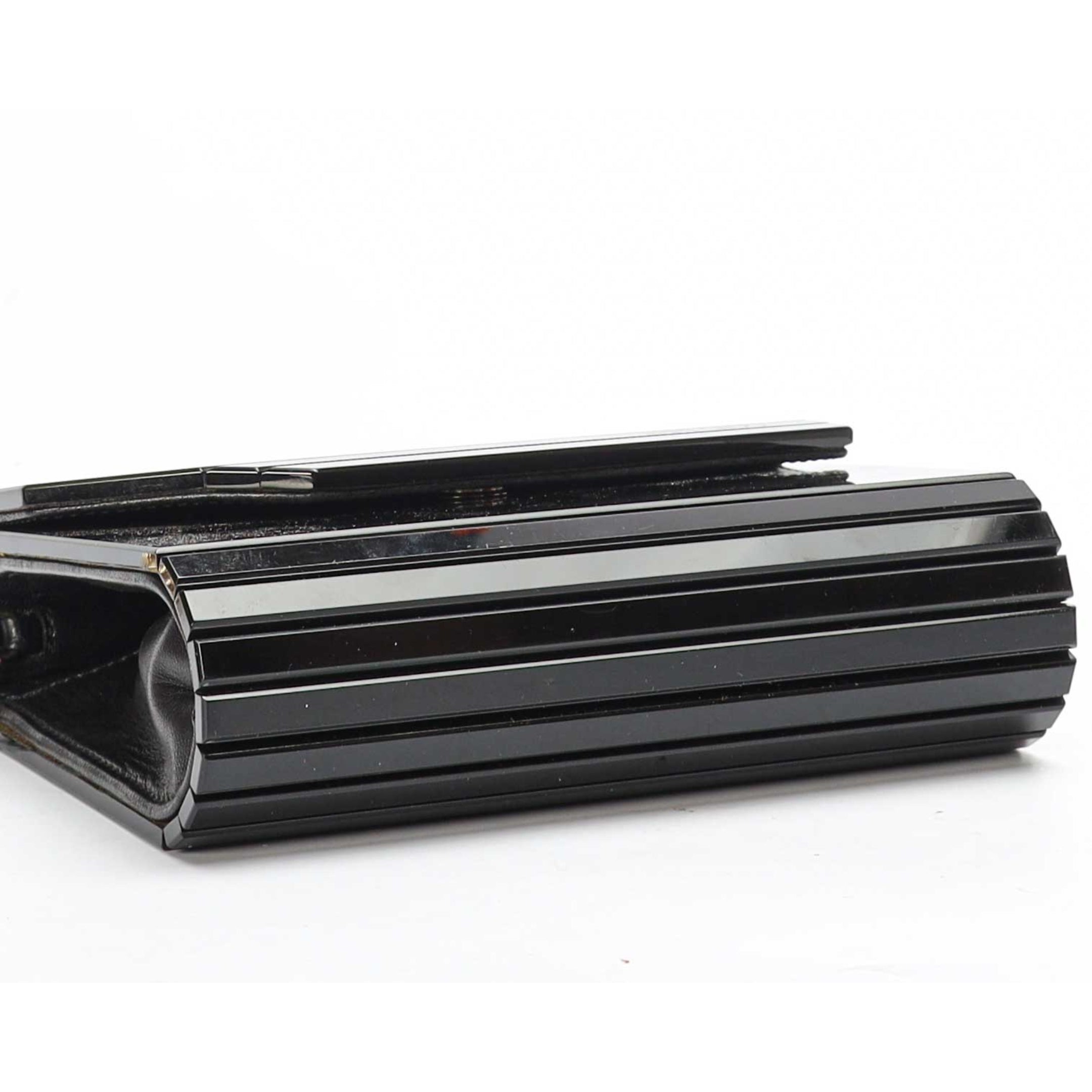 Jimmy Choo Black Acrylic Candy Clutch Bag