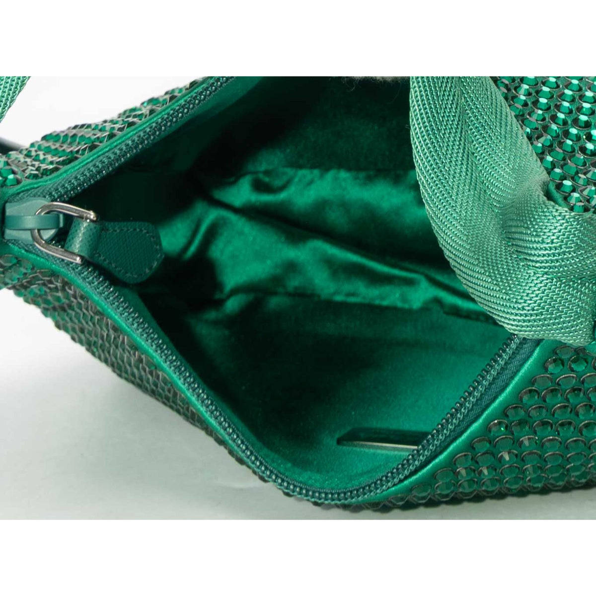 Prada Green Crystals Shoulder Bag