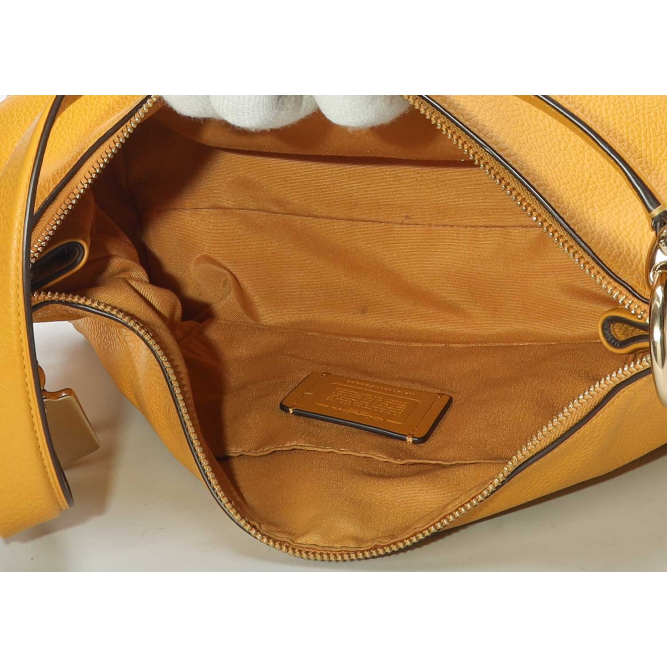 Coach Mia Yellow Satchel Cross Body Bag