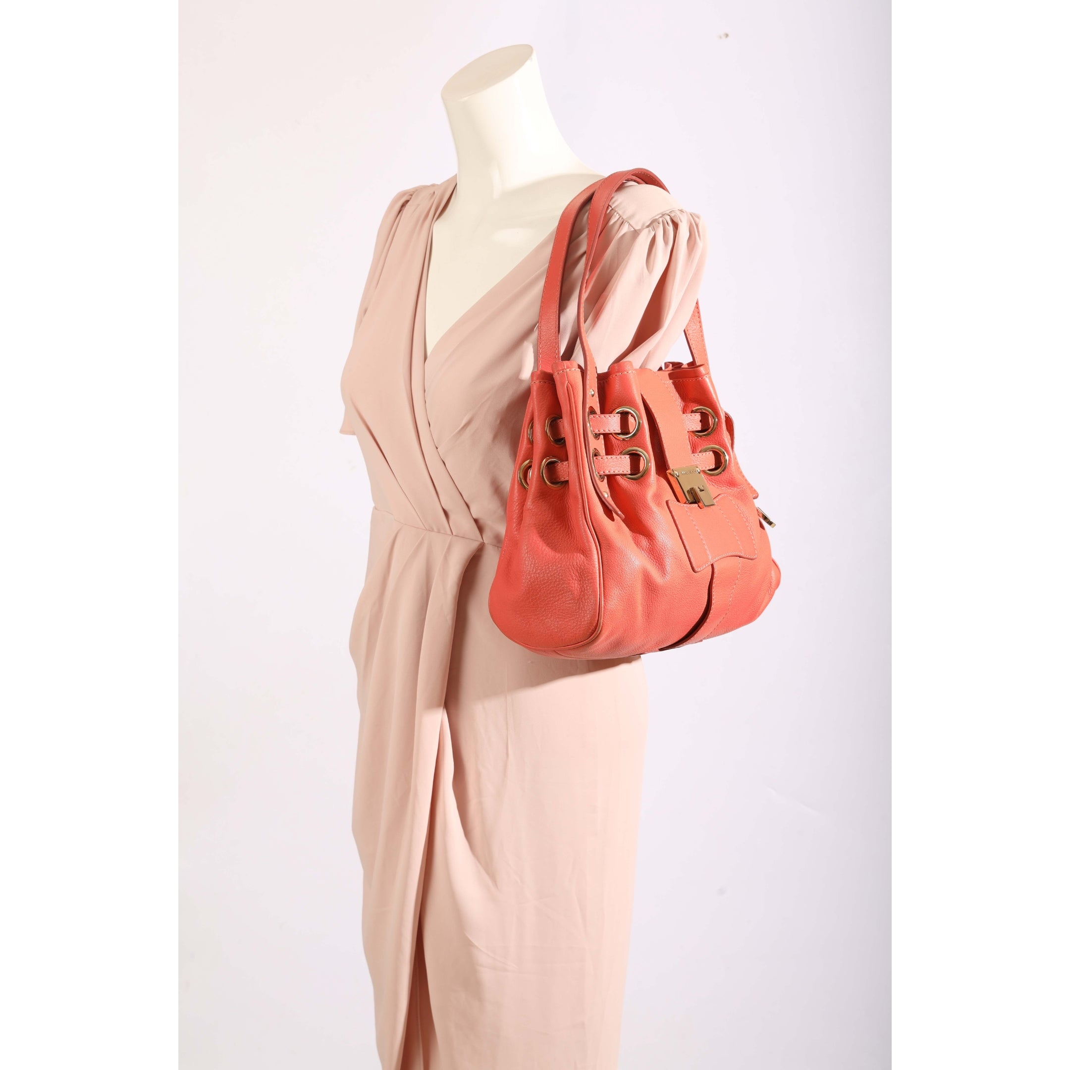 Jimmy Choo Peach Ramona Shoulder Bag
