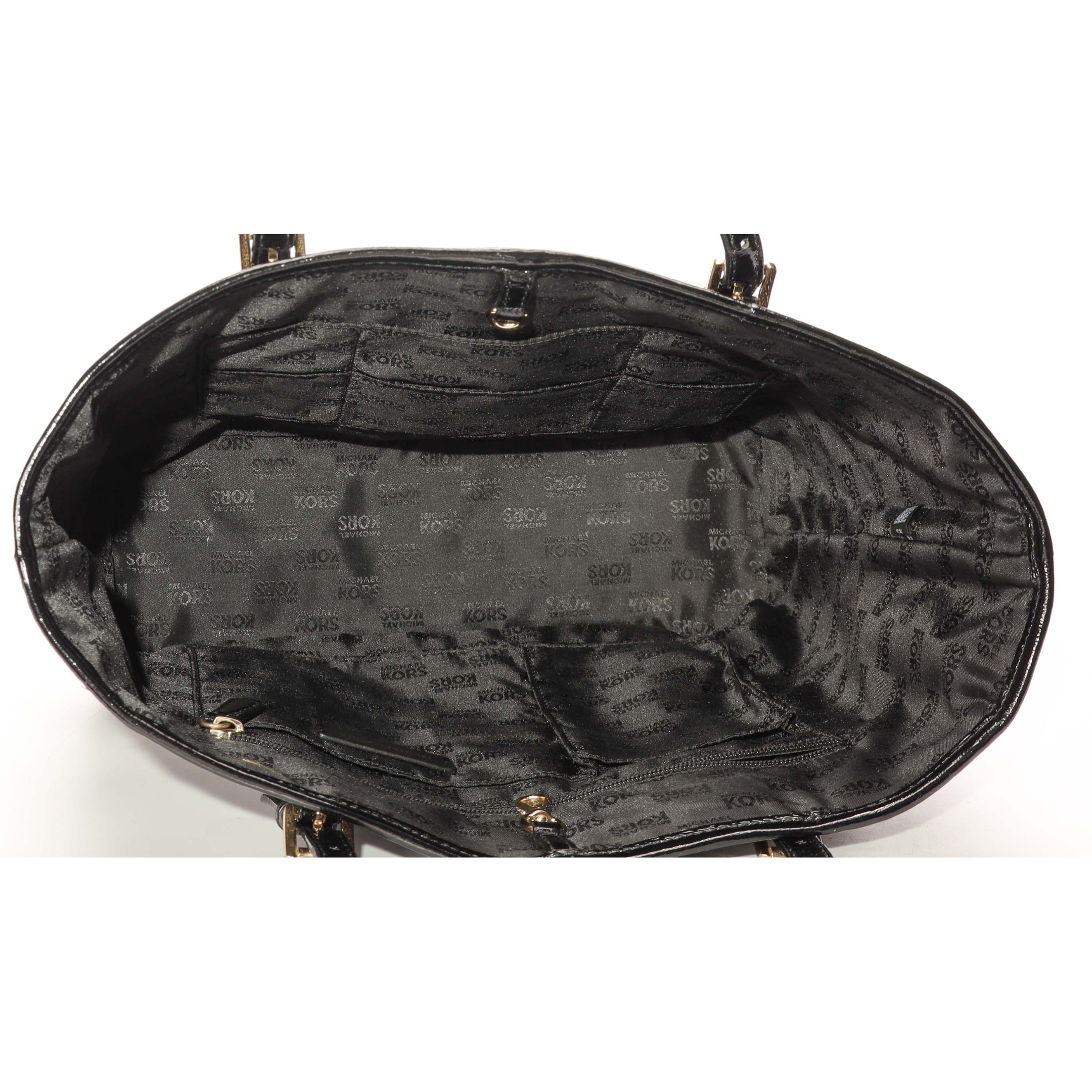 Michael Kors Jet Set Logo Black Tote