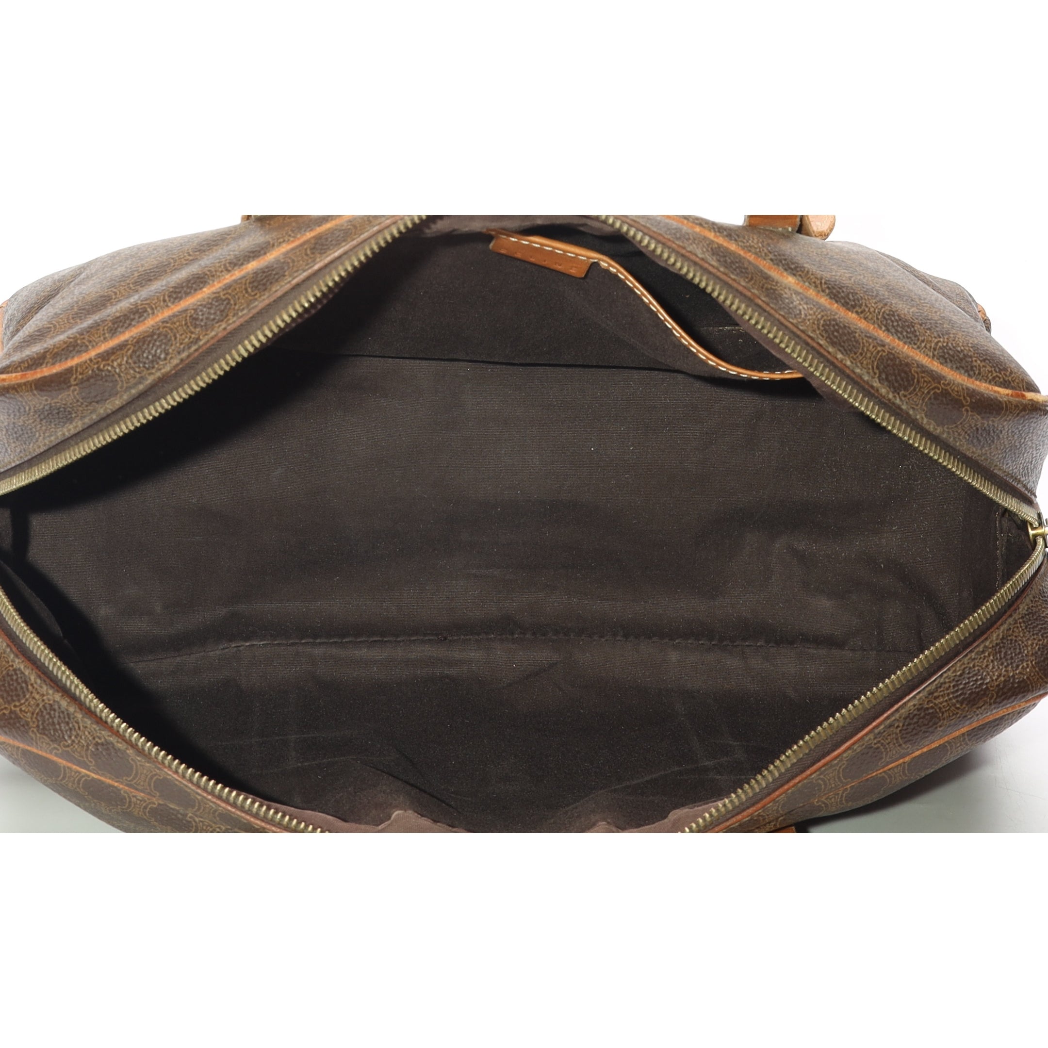 Celine Macadam Canvas Brown Shoulder Bag