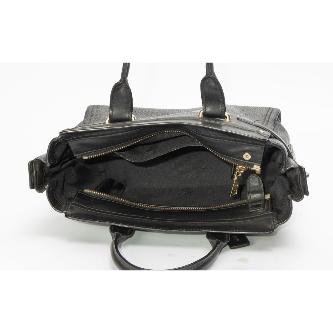 Coach Black Swagger Carryall Satchel