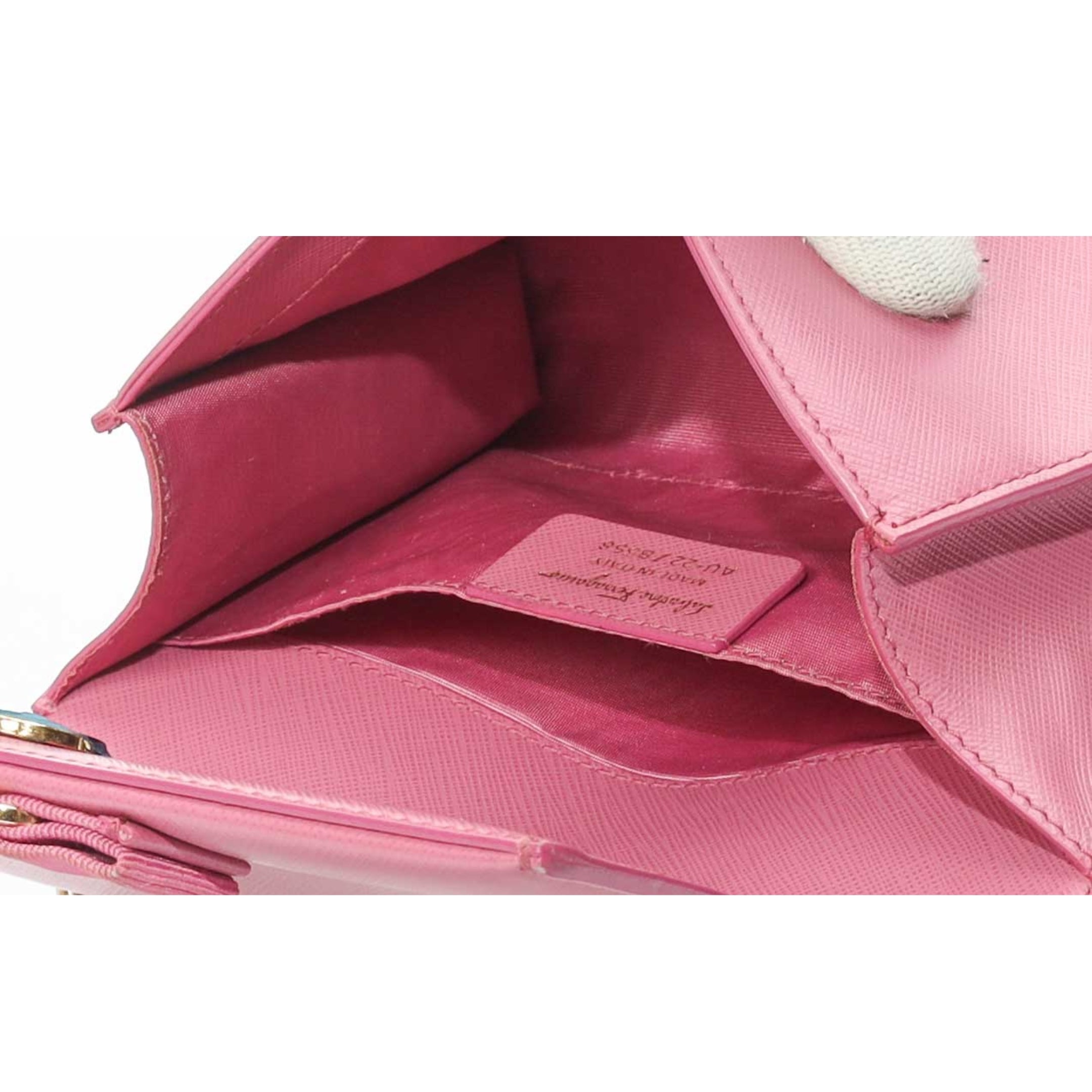 Salvatore Ferragamo Pink Vara Bow Chain Crossbody Bag