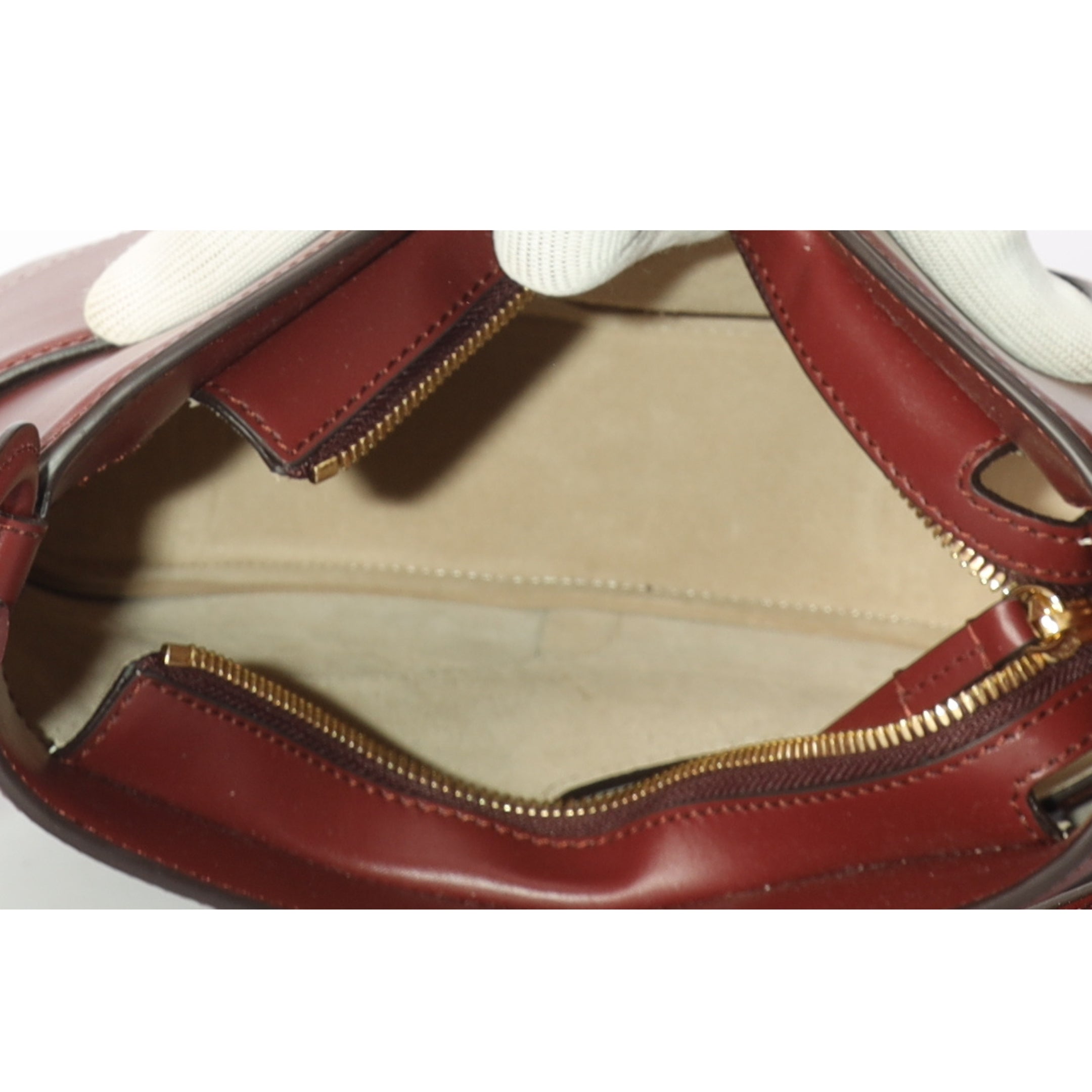 Polene Nodde Maroon Hobo Bag