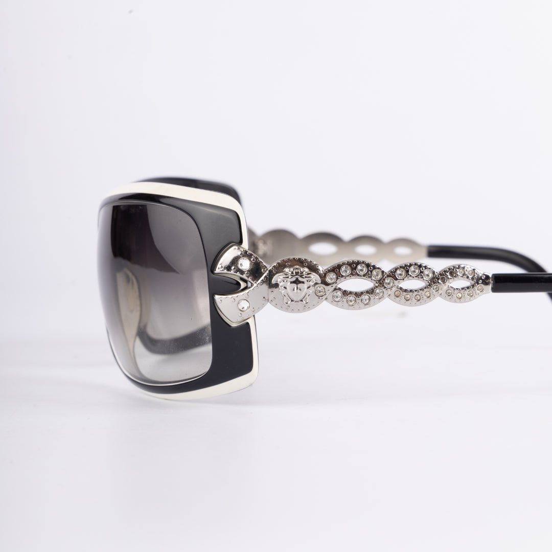 Versace Silver Logo Sunglasses