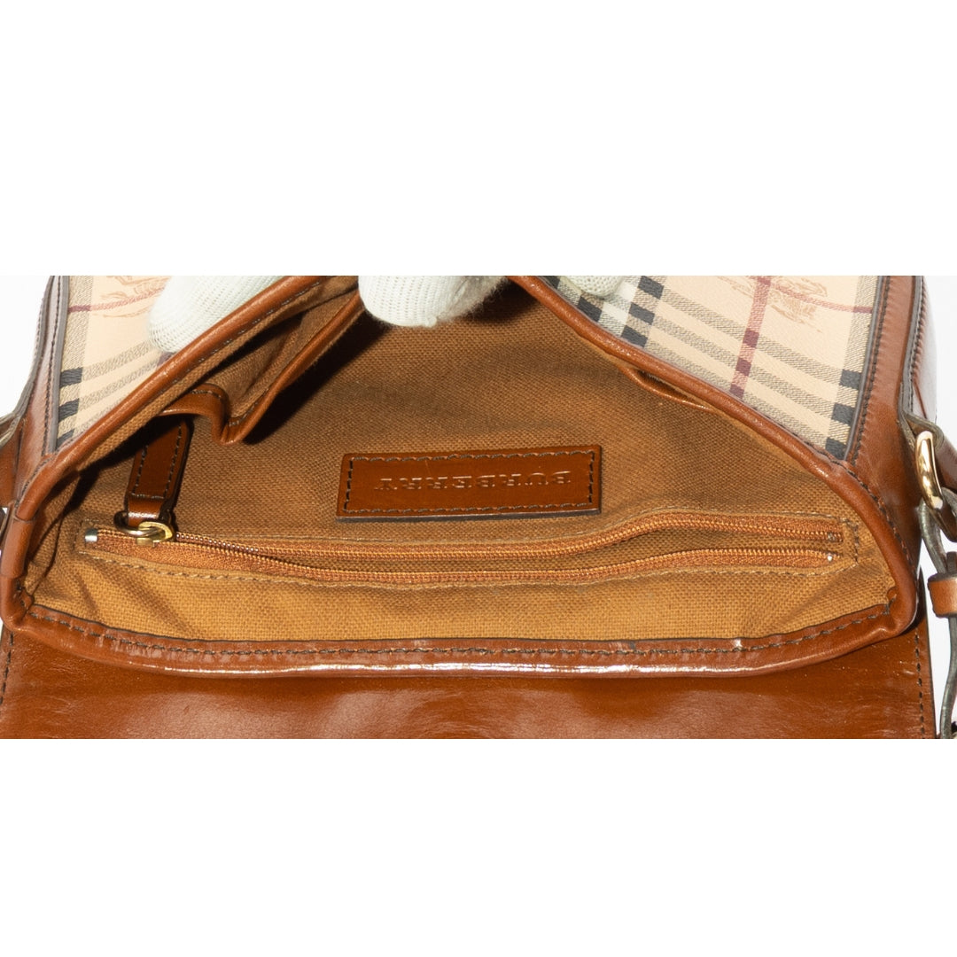 Burberry Haymarket Check Brickfield Crossbody Bag