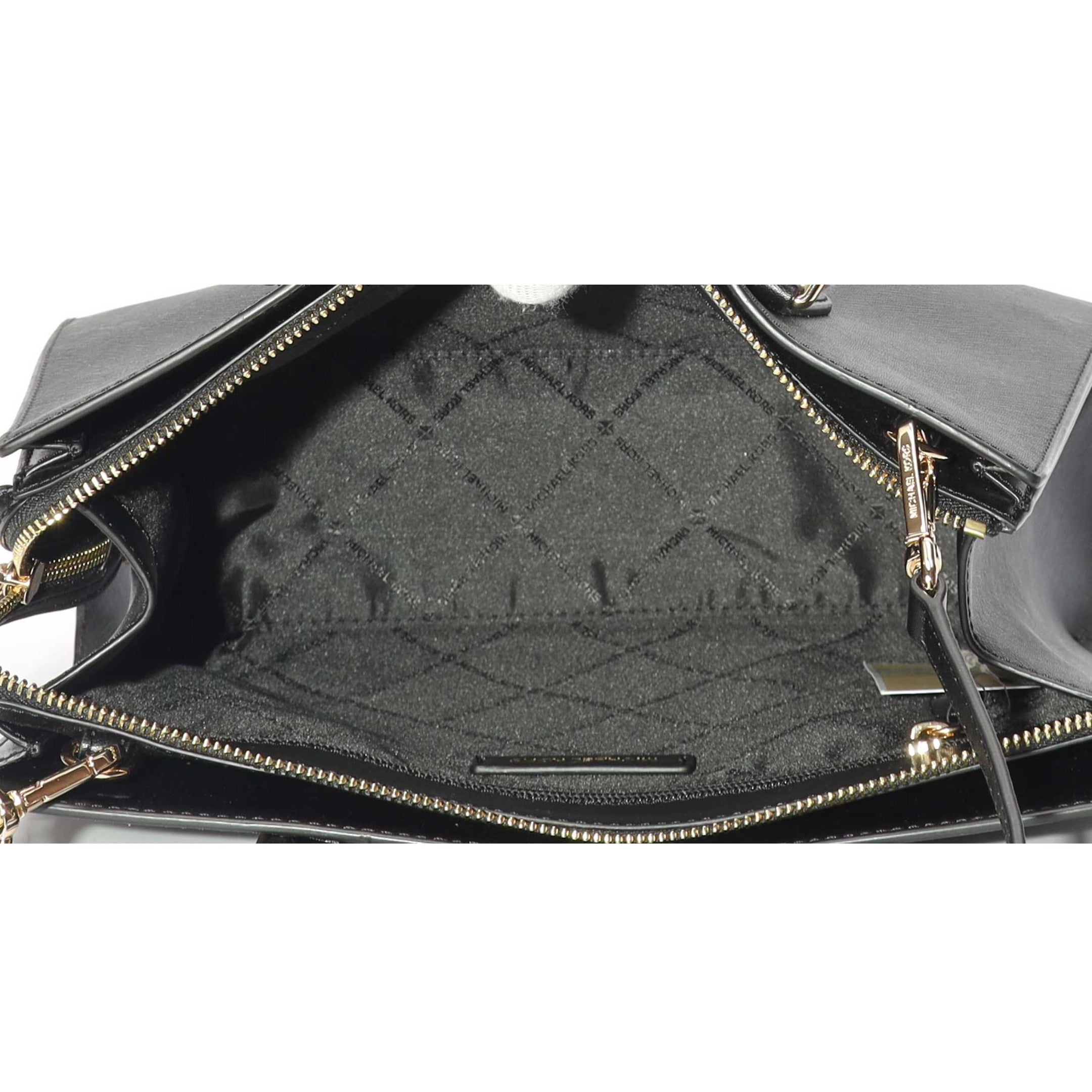 Michael Kors Black Marilyn Satchel Crossbody Bag