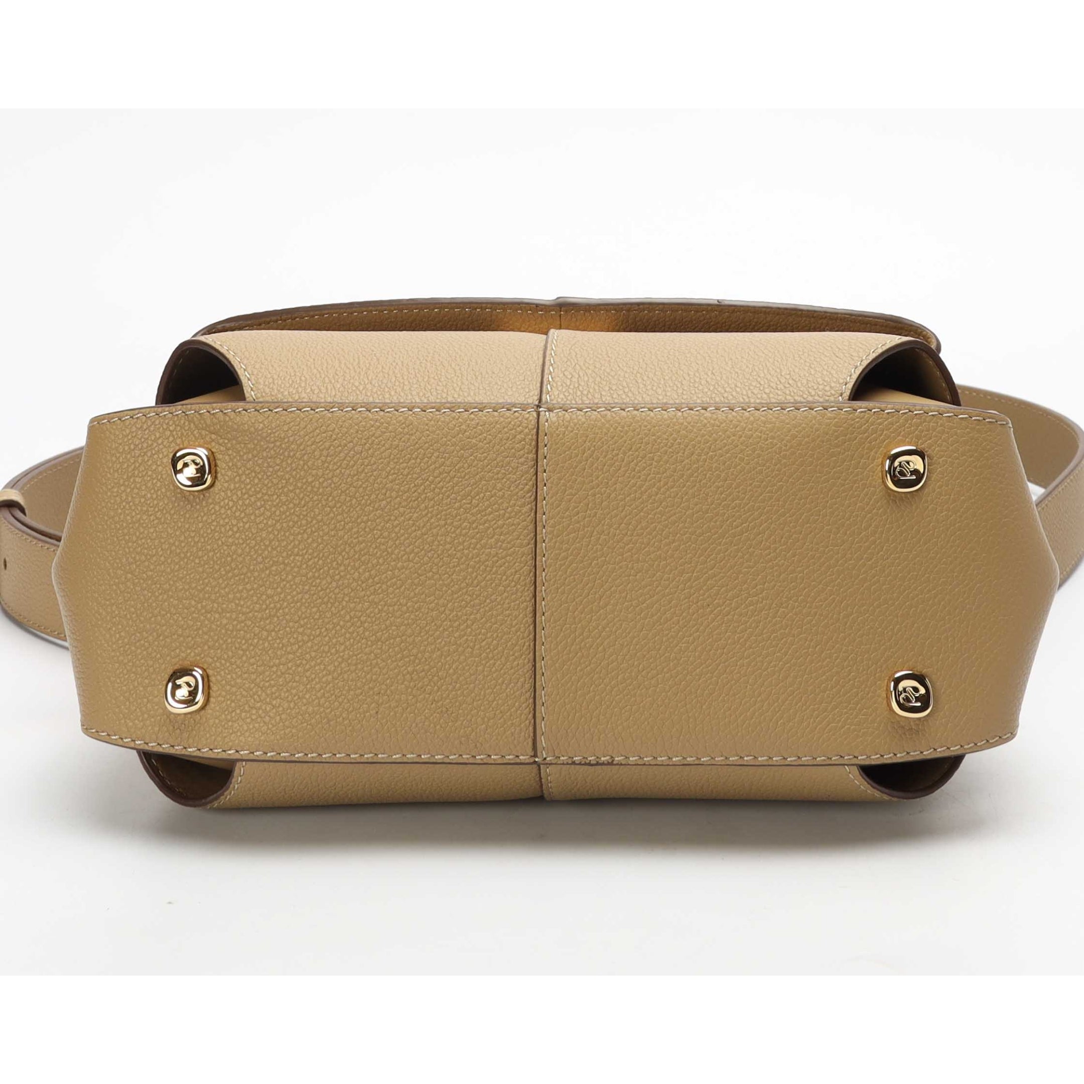 Polene Mokki Mini Ocher Crossbody Bag