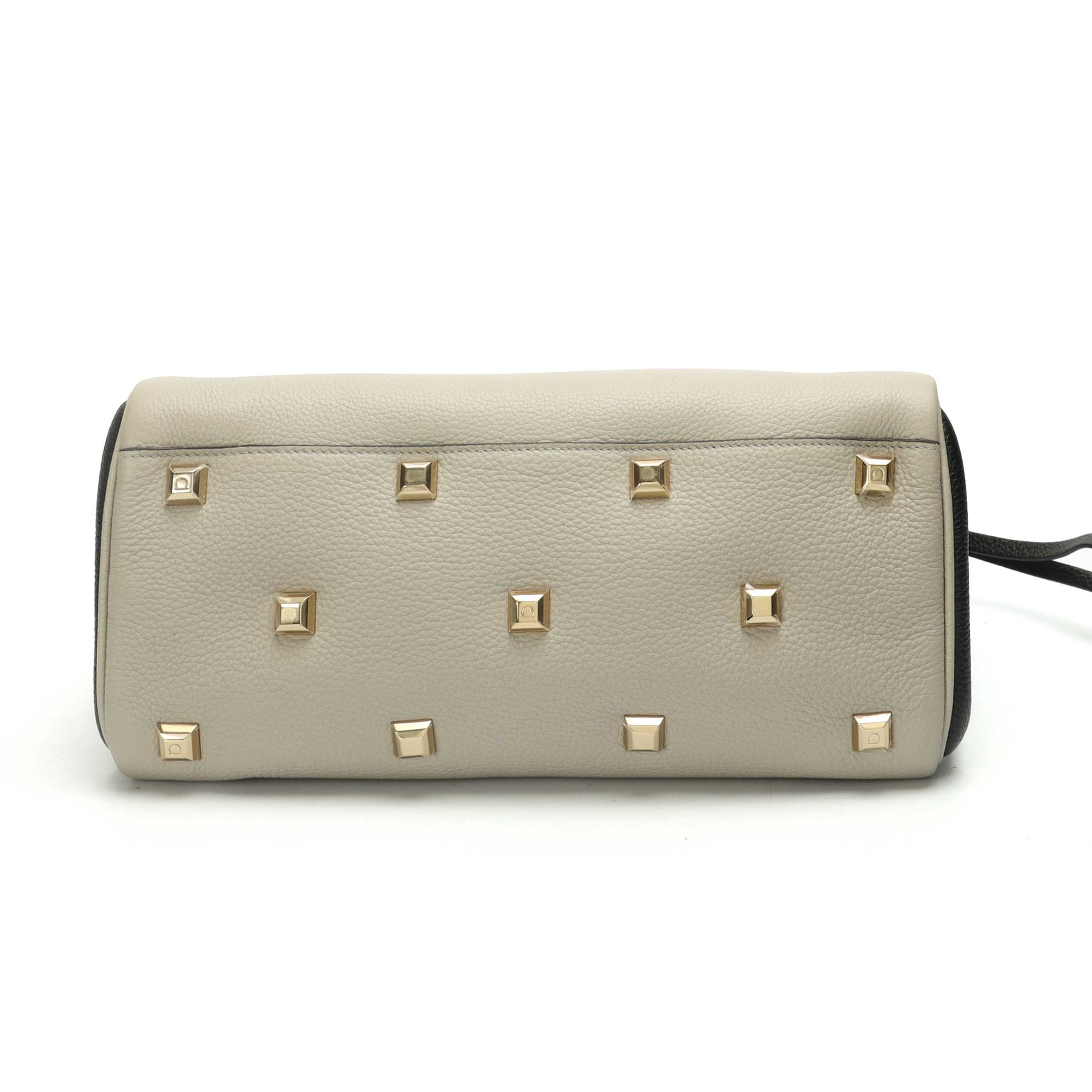 Salvatore Ferragamo Colorblock Studio Top Handle Bag
