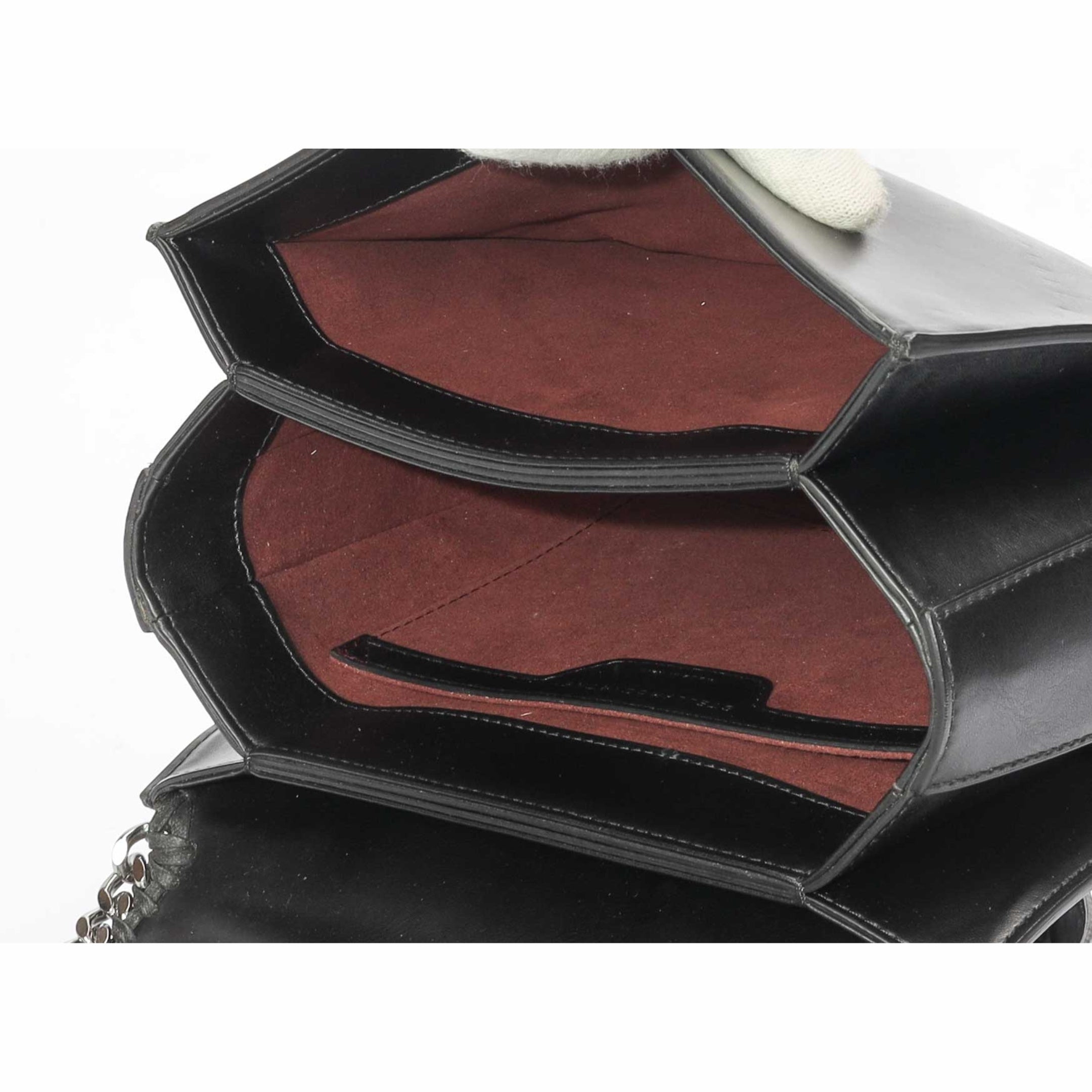 Stella McCartney Black Falabella Star Box Cross Body Bag