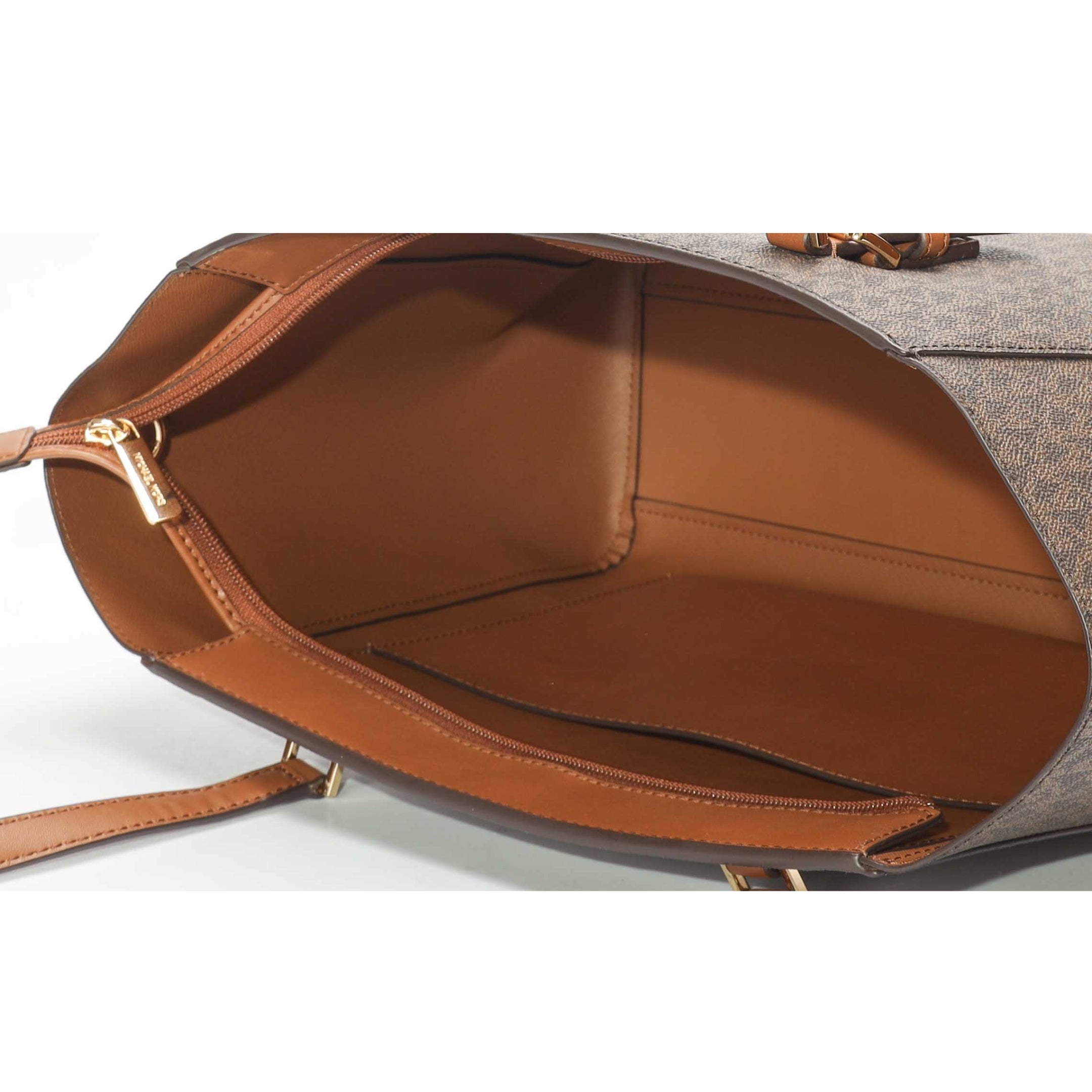 Michael Kors Charlotte Brown Signature Logo Tote