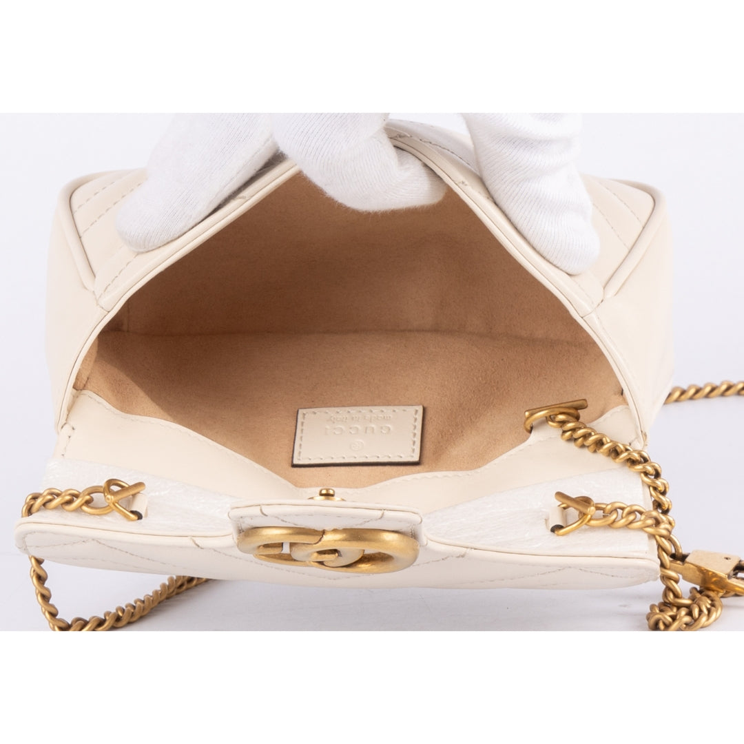 Gucci Matelasse GG Super Mini Marmont Shoulder Bag