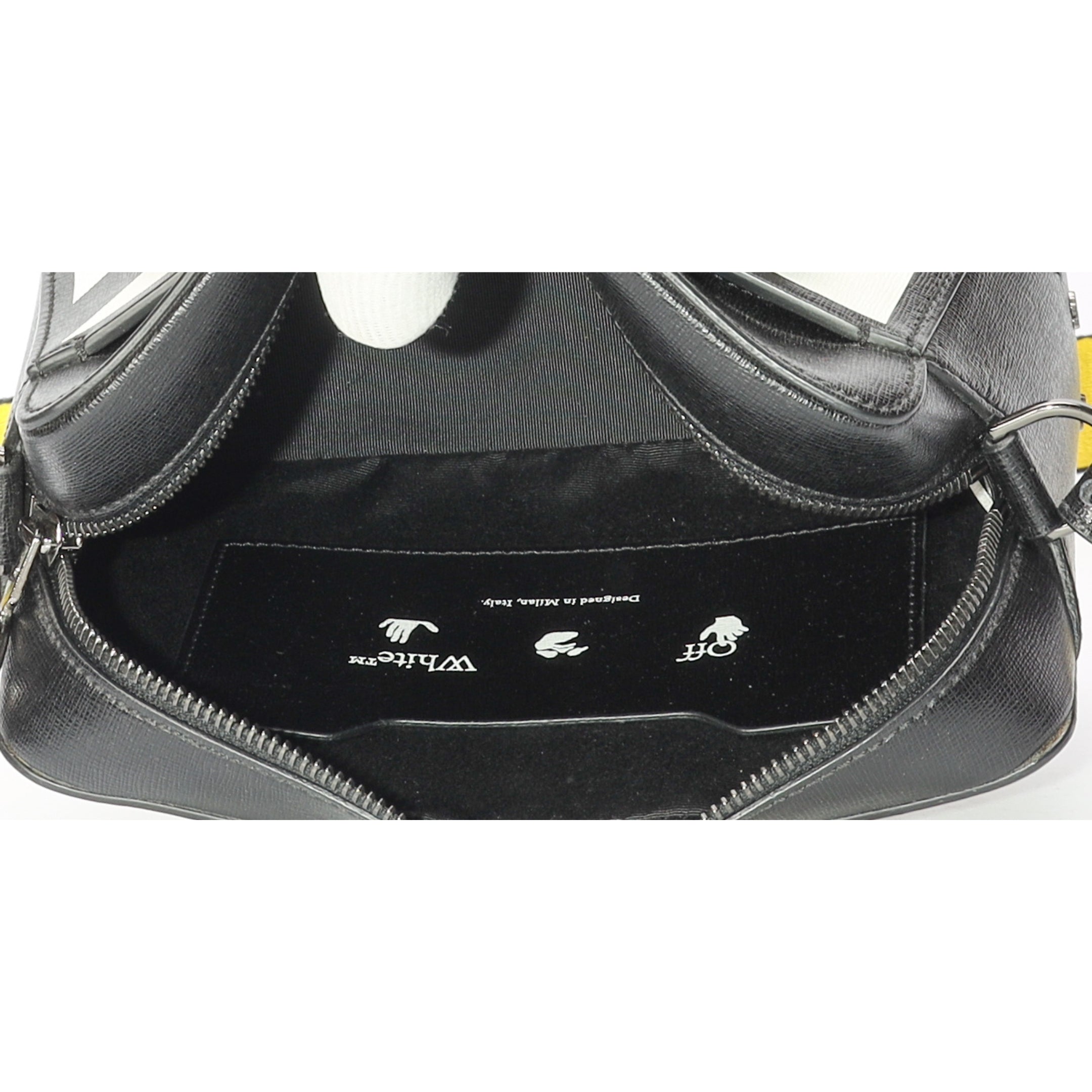 Off-White Black/White Binder Clip Crossbody Bag