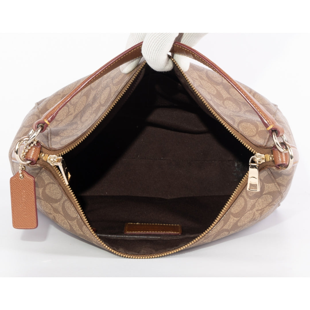 Coach Signature East West Celeste Hobo