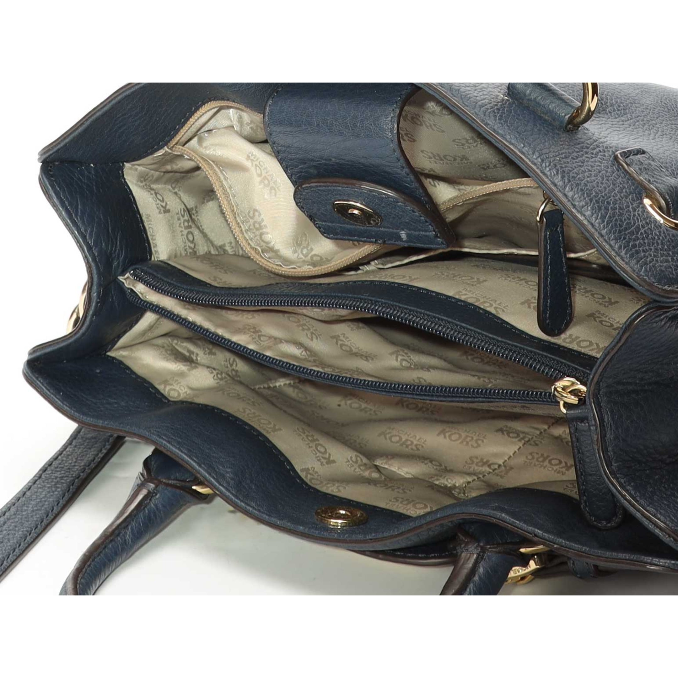 Michael Kors Navy Hamilton Satchel