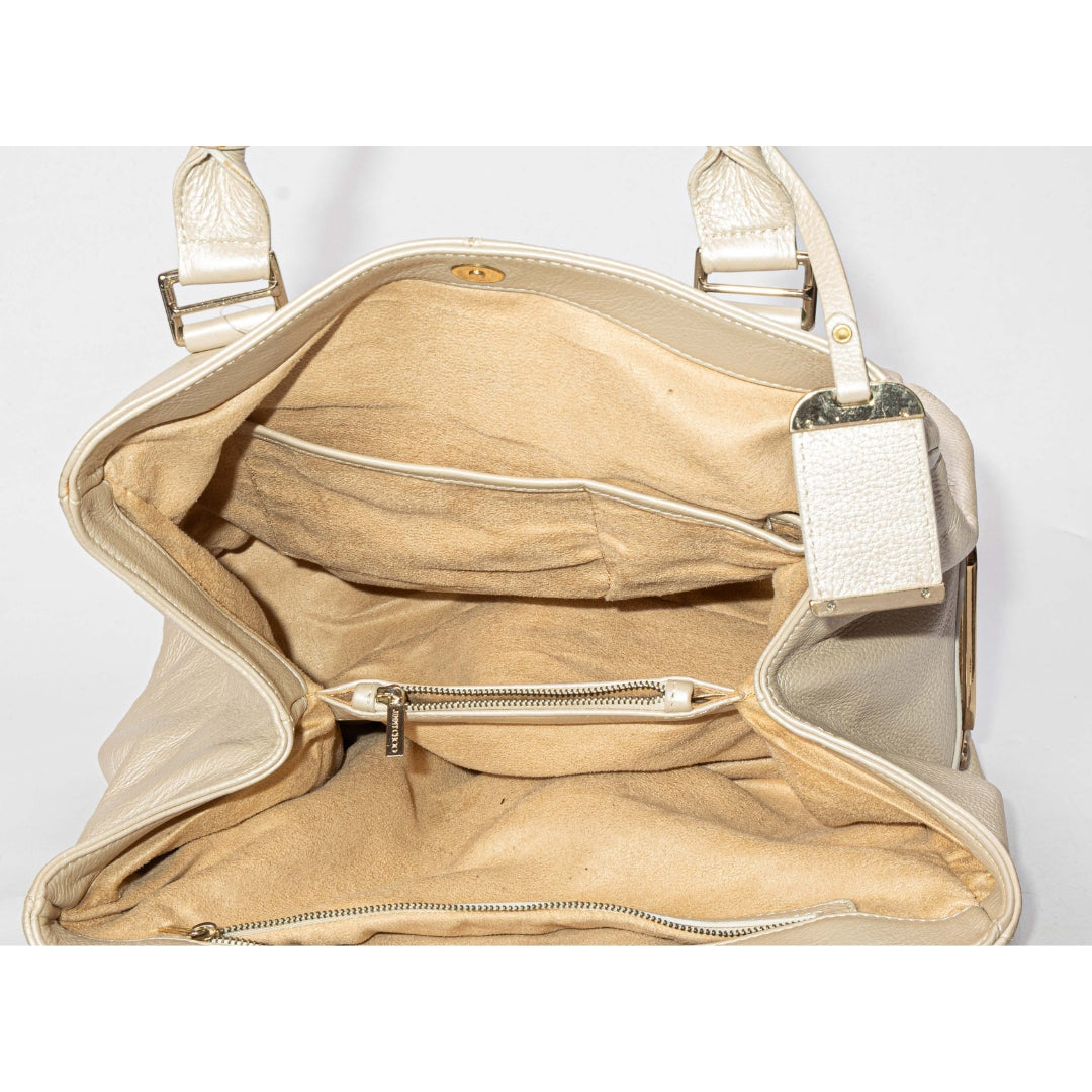 Jimmy Choo Gold Metallic Large Tote