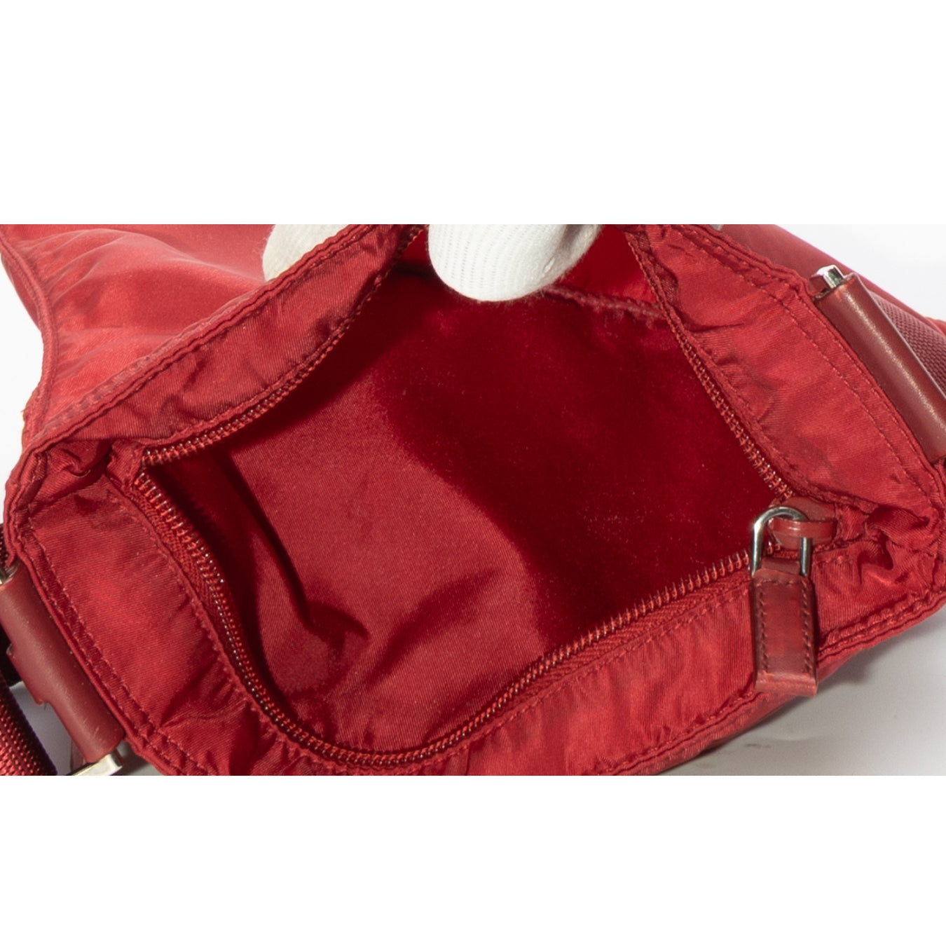Prada Re-Nylon Red Crossbody Bag