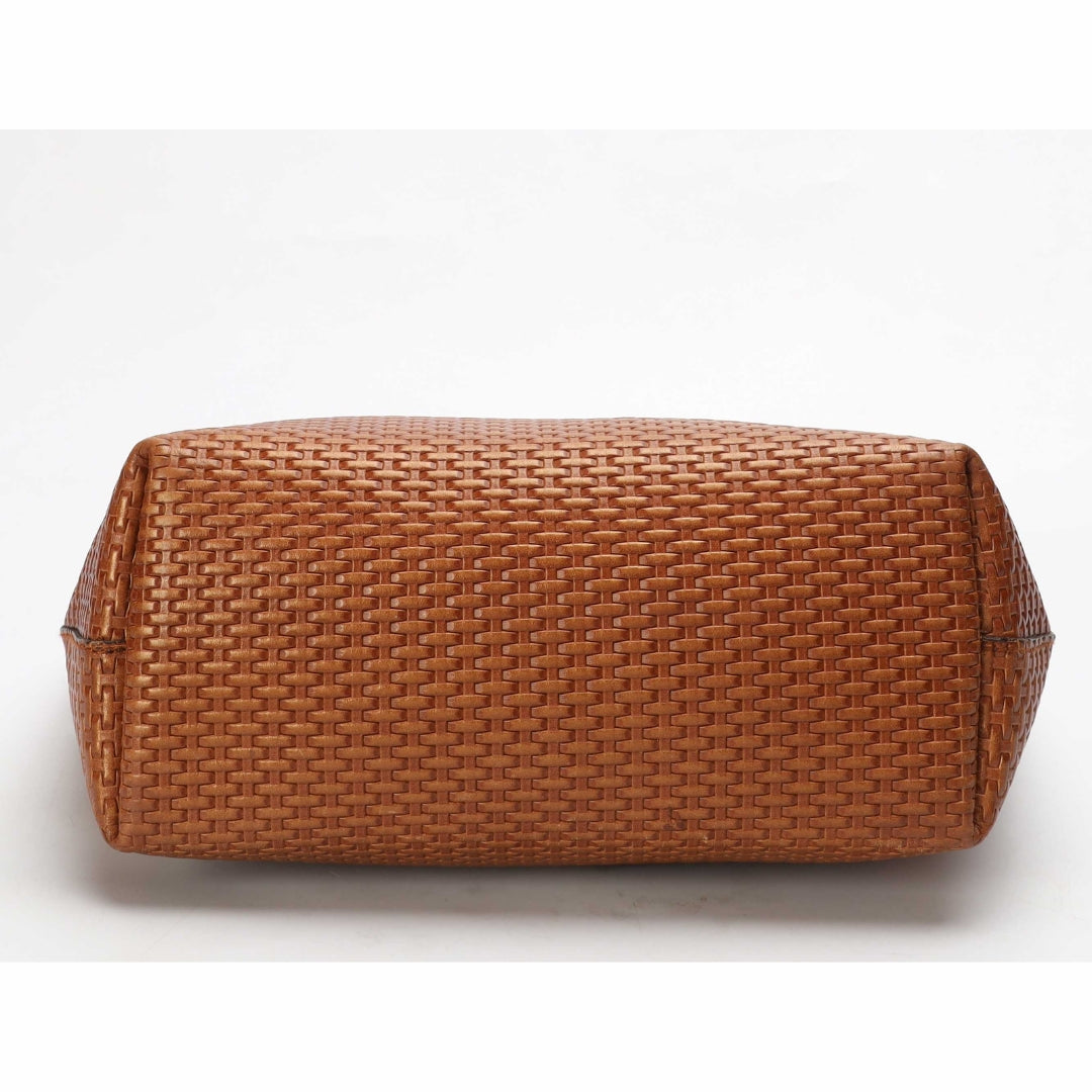 Salvatore Ferragamo Brown Braided Bice Tote