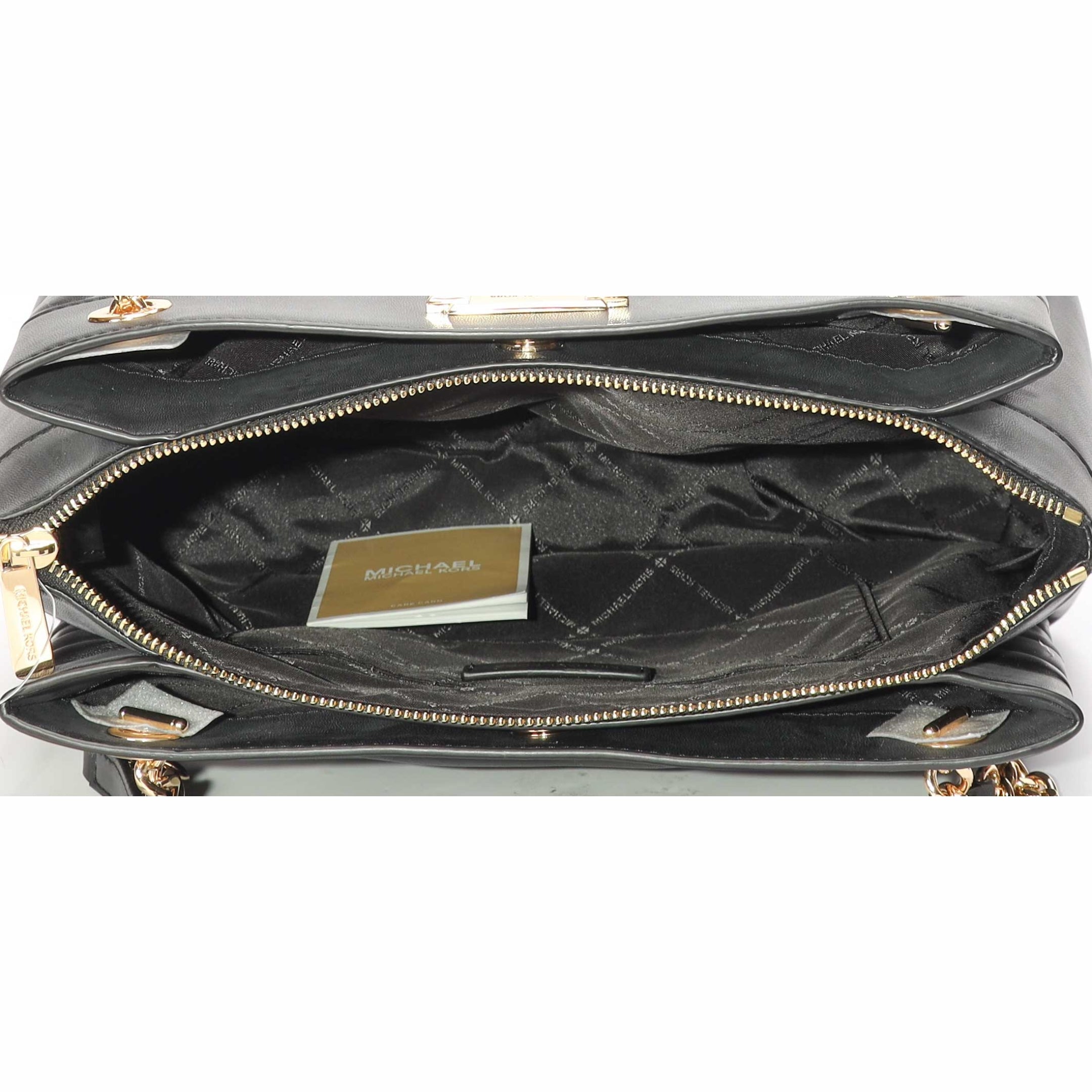 Michael Kors Black Whitney Quilted Medium Tote Bag