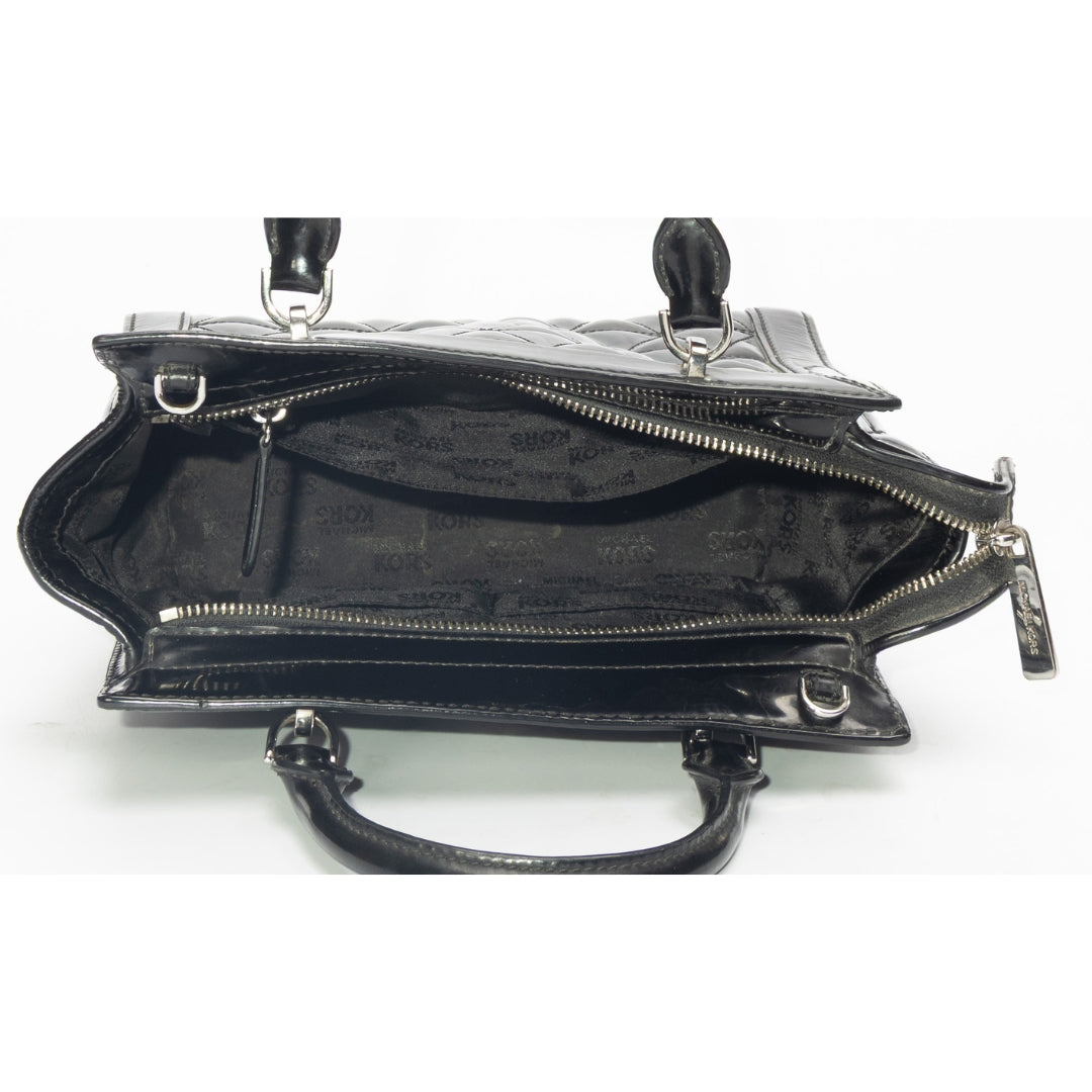 Michael Kors Vivianne Black Convertible Satchel