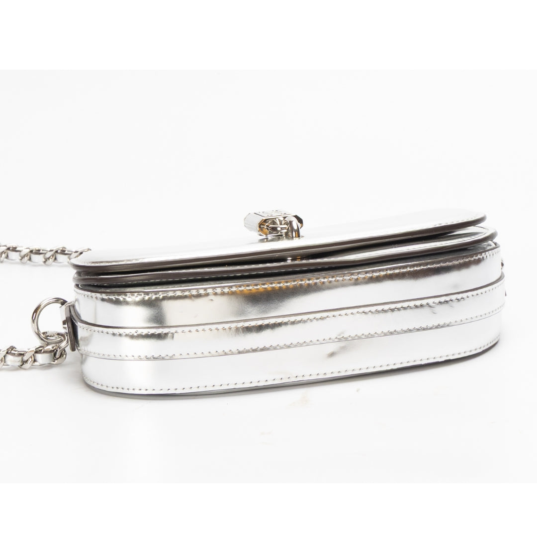 Michael Kors Mila Small Metallic Leather Shoulder Bag