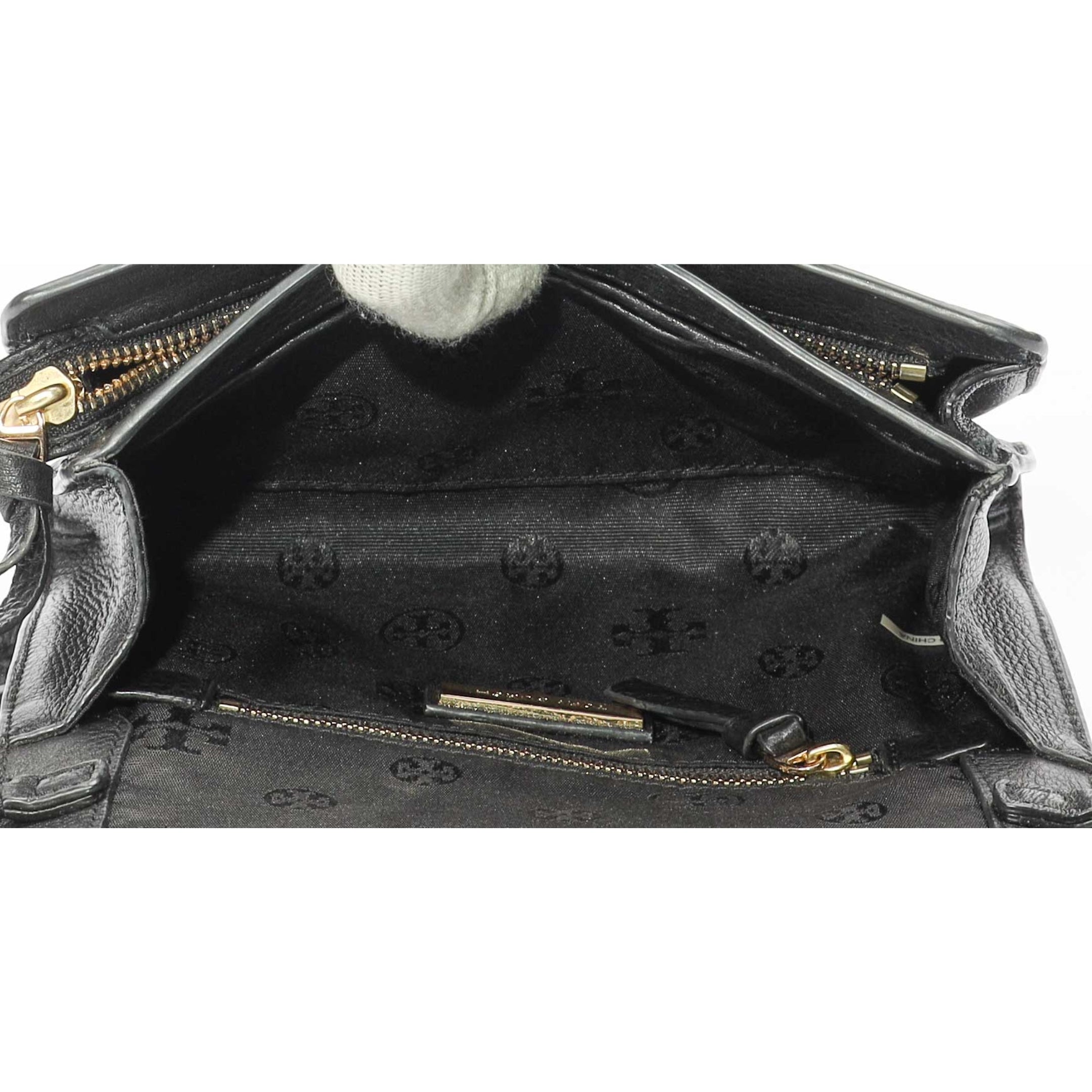 Tory Burch Black Britten Flap Crossbody Bag