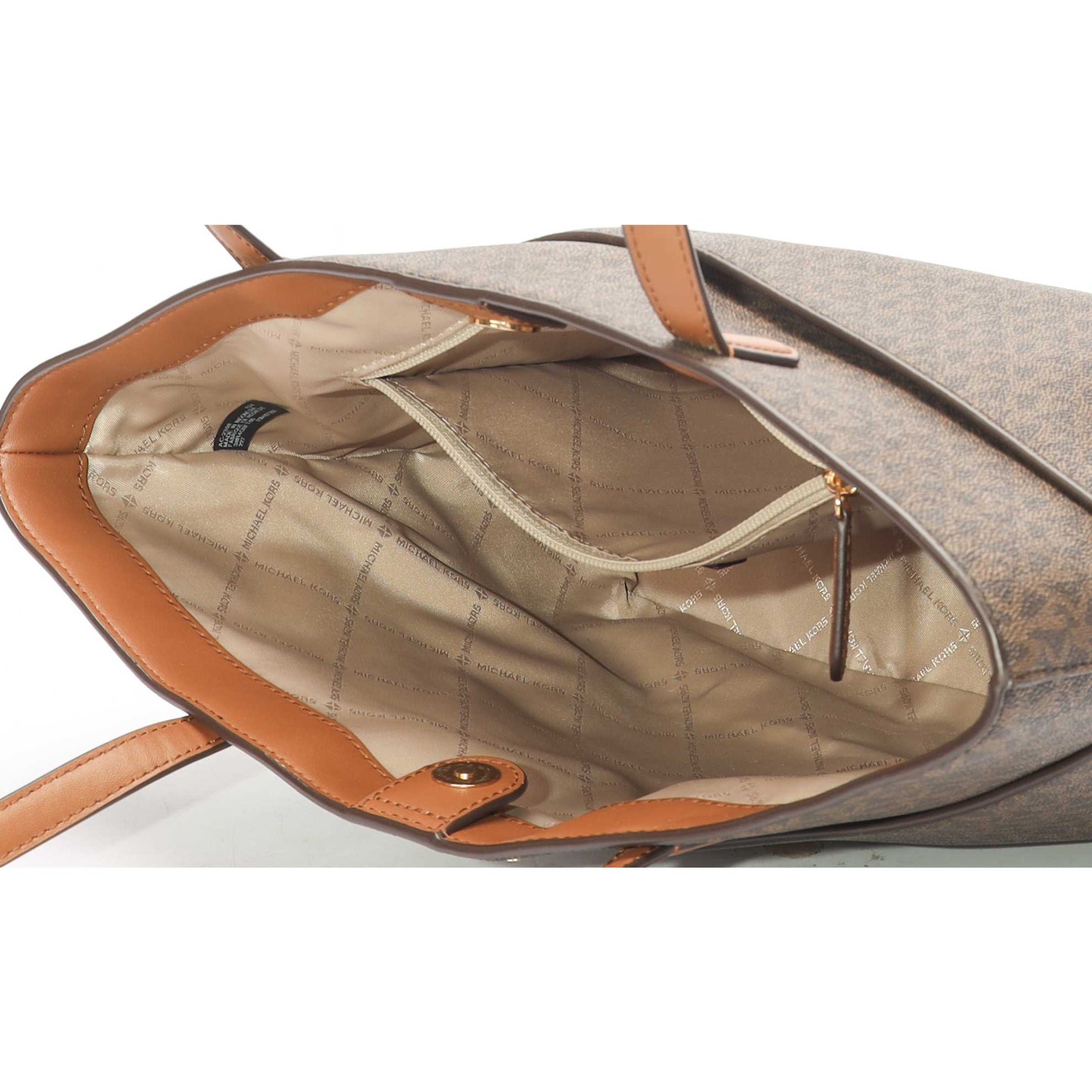 Michael Kors Brown Bedford Medium Logo Tote
