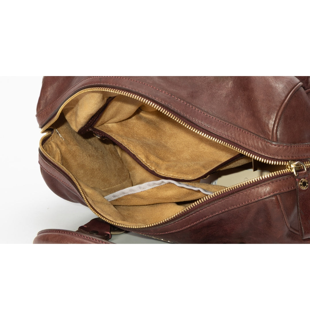 Jimmy Choo Brown Python Satchel