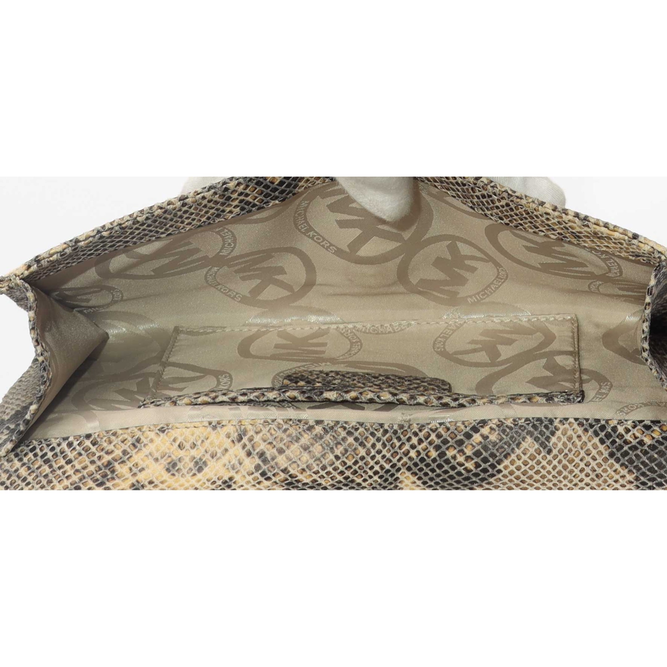 Michael Kors Python Clutch