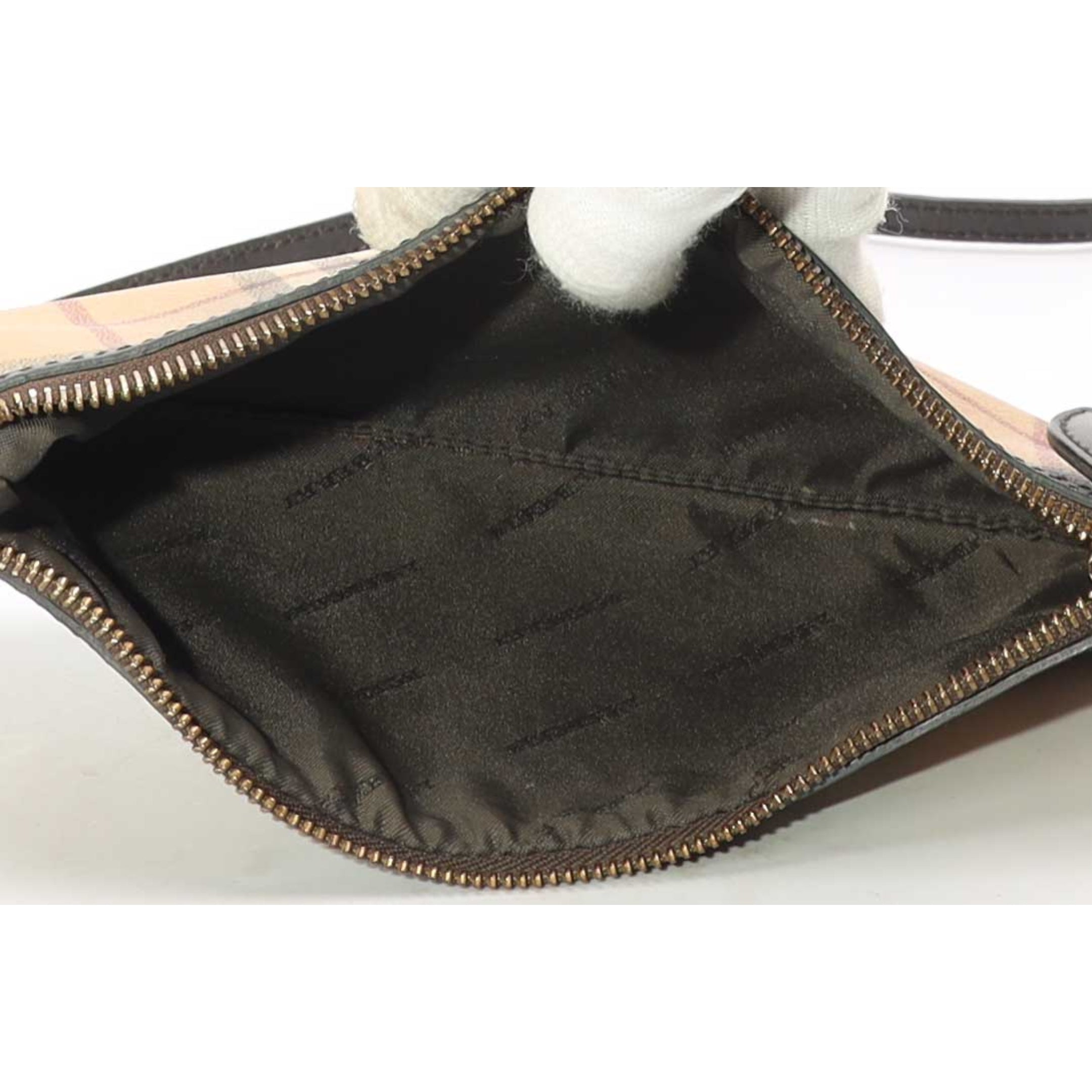 Burberry Haymarket Check Canvas Peyton Crossbody Bag