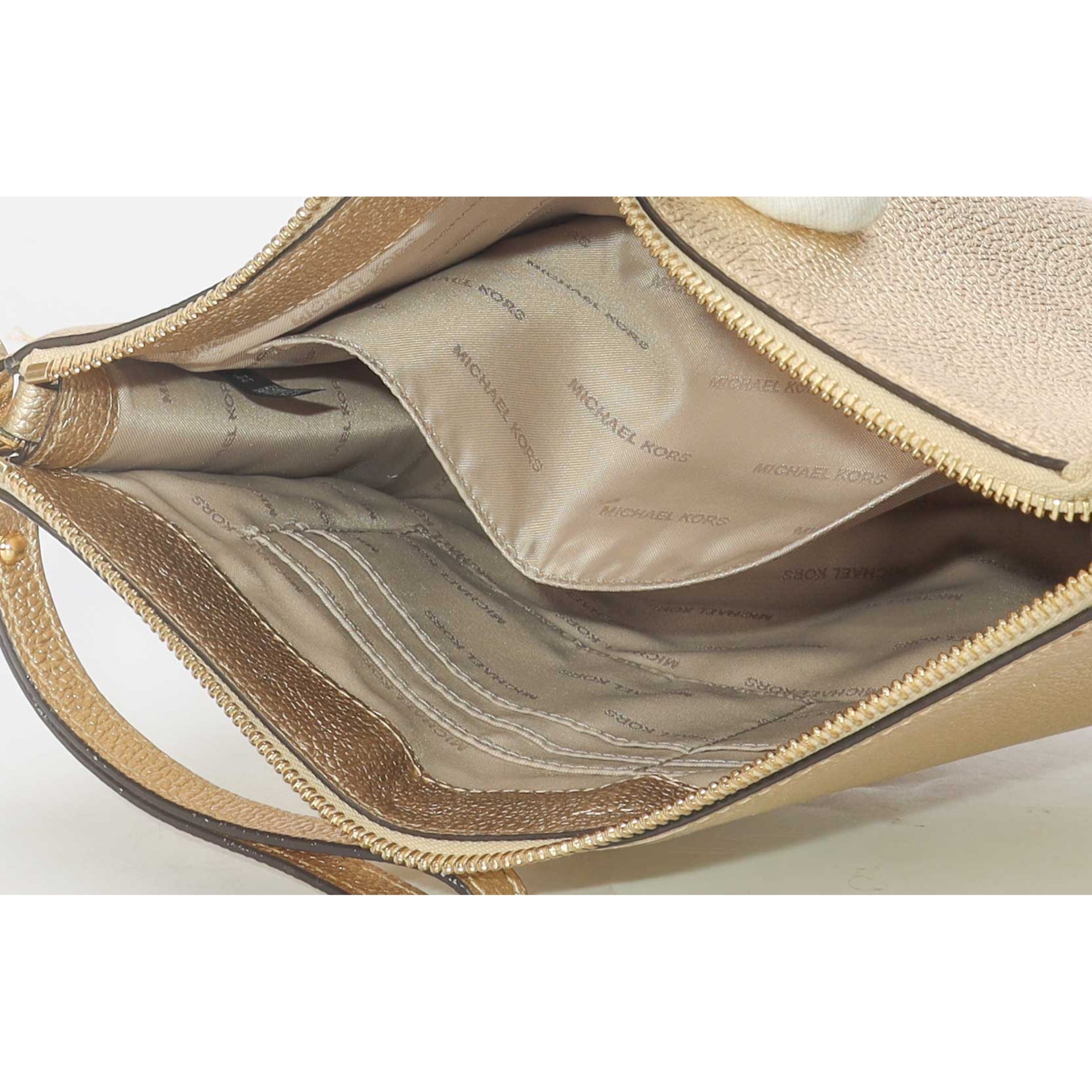 Michael Kors Gold Metallic Clutch