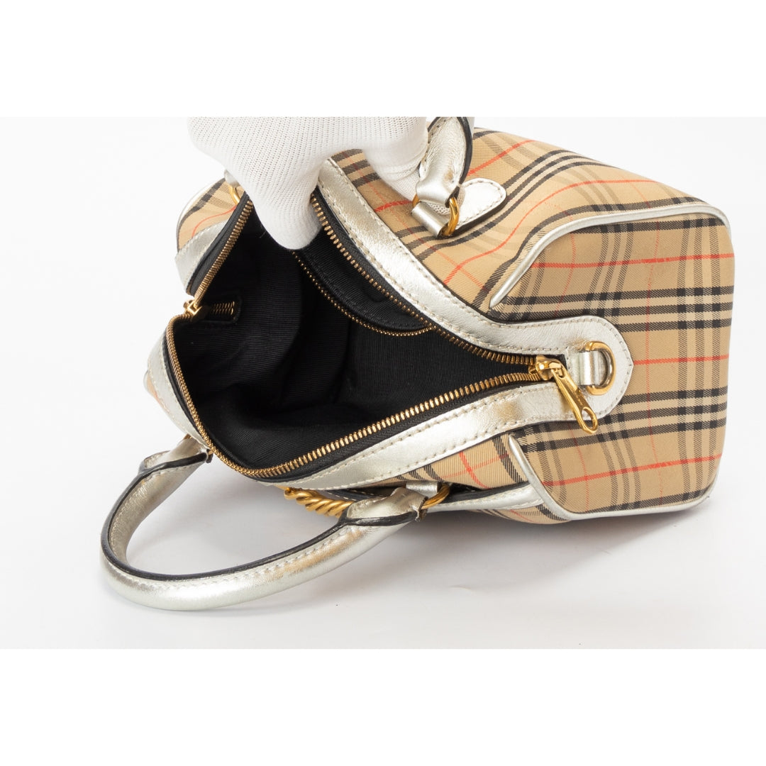 Burberry Small 1983 Check Link Bowling Bag