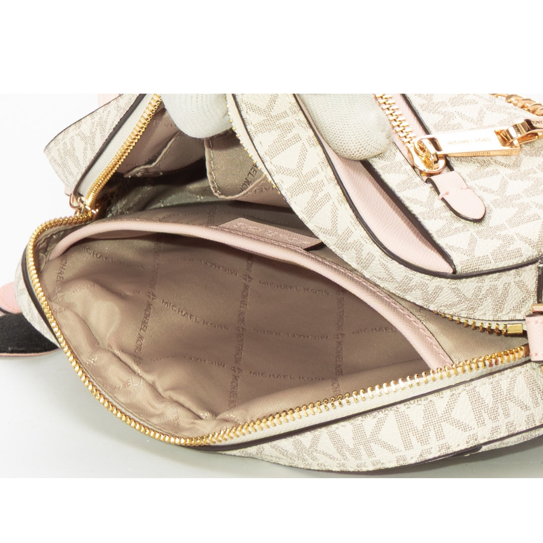 Michael Kors Jet Set Logo Vanilla Crossbody Bag