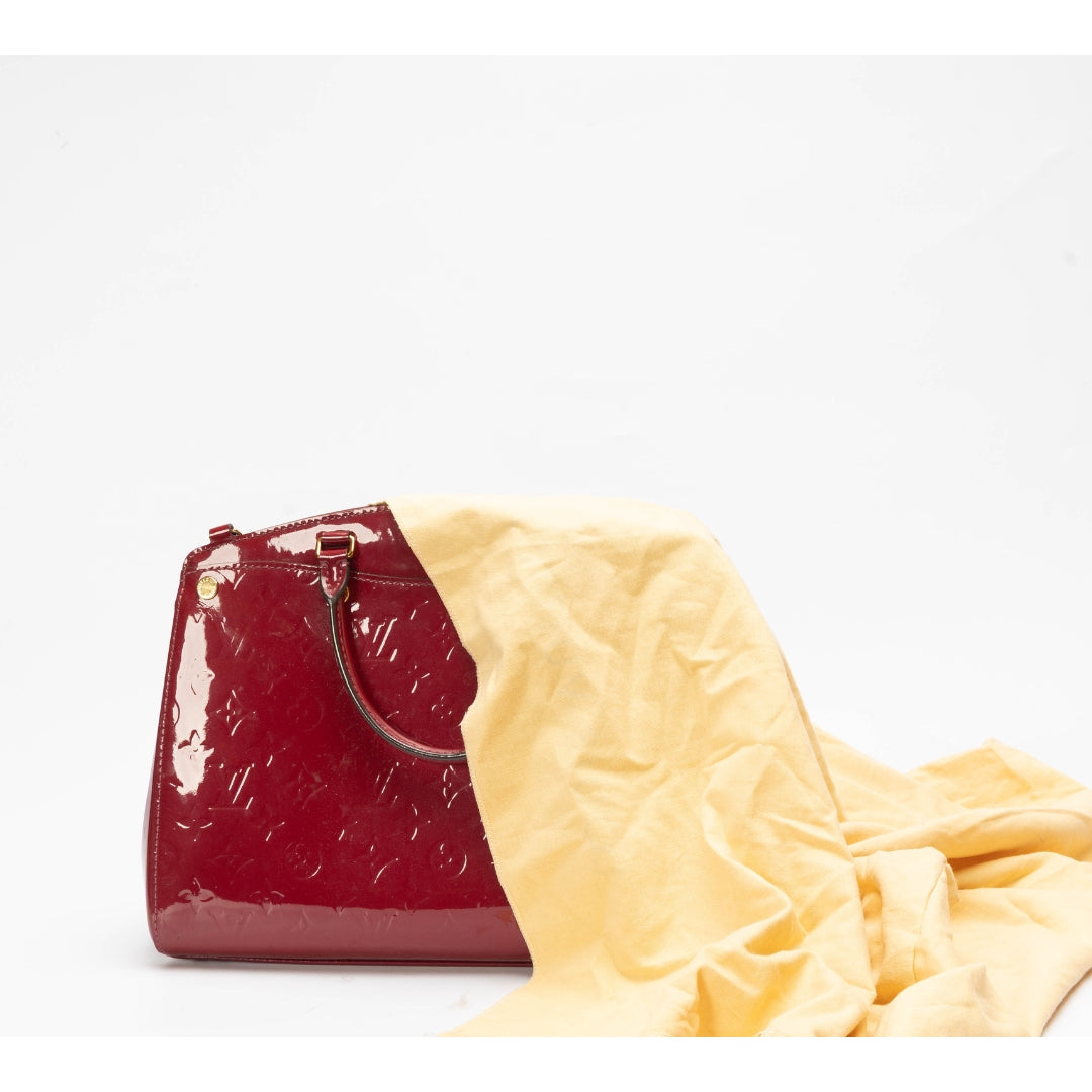 Louis Vuitton Griotte Vernis Brea MM Satchel