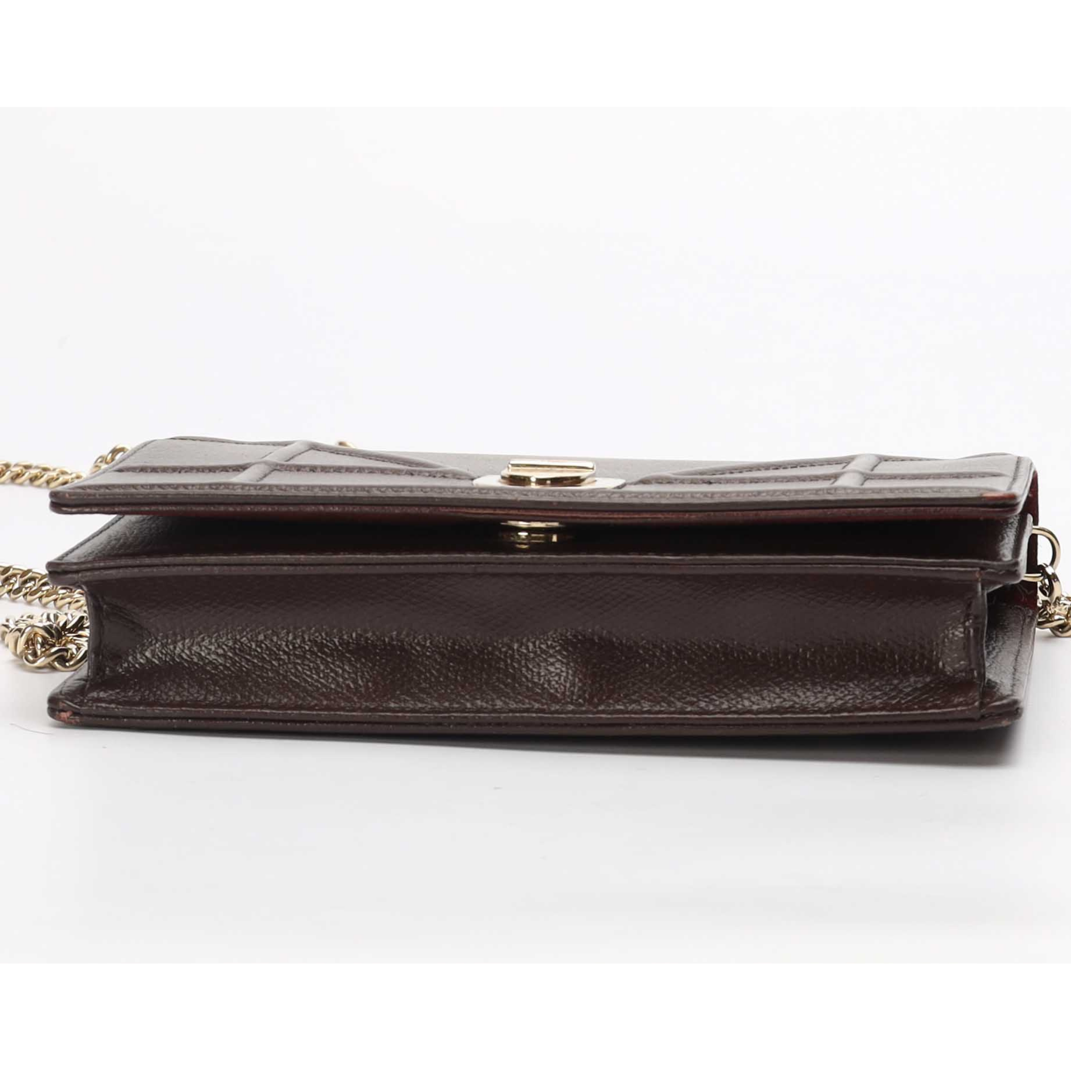 Dior Diorama Burgundy Crossbody Bag