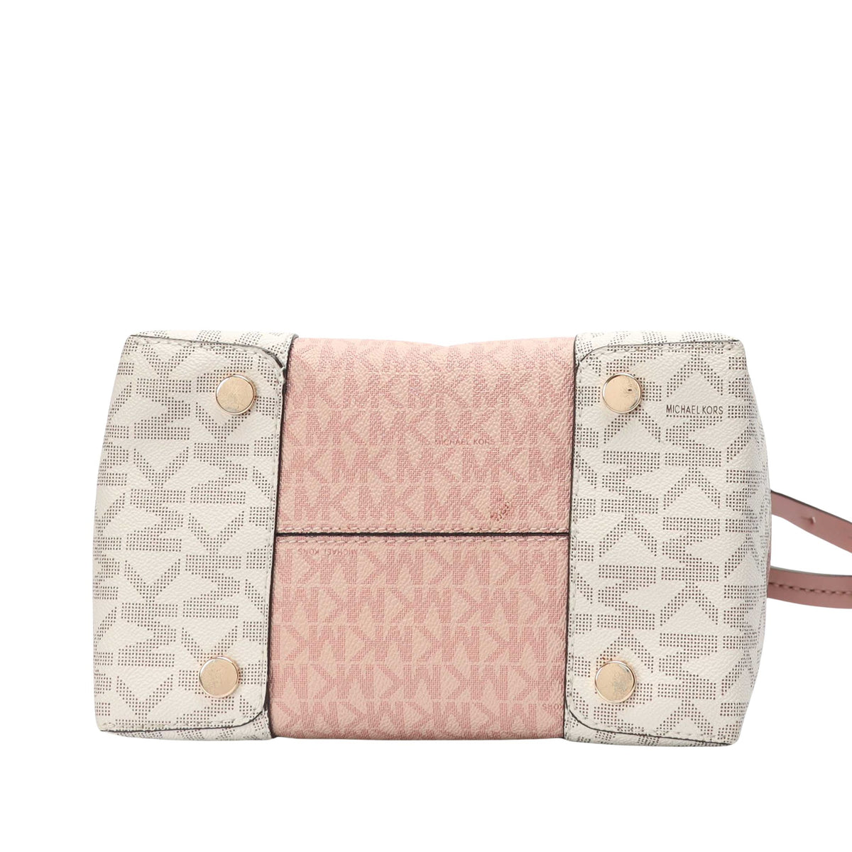 Michael Kors Pink Mercer Logo Bucket Bag