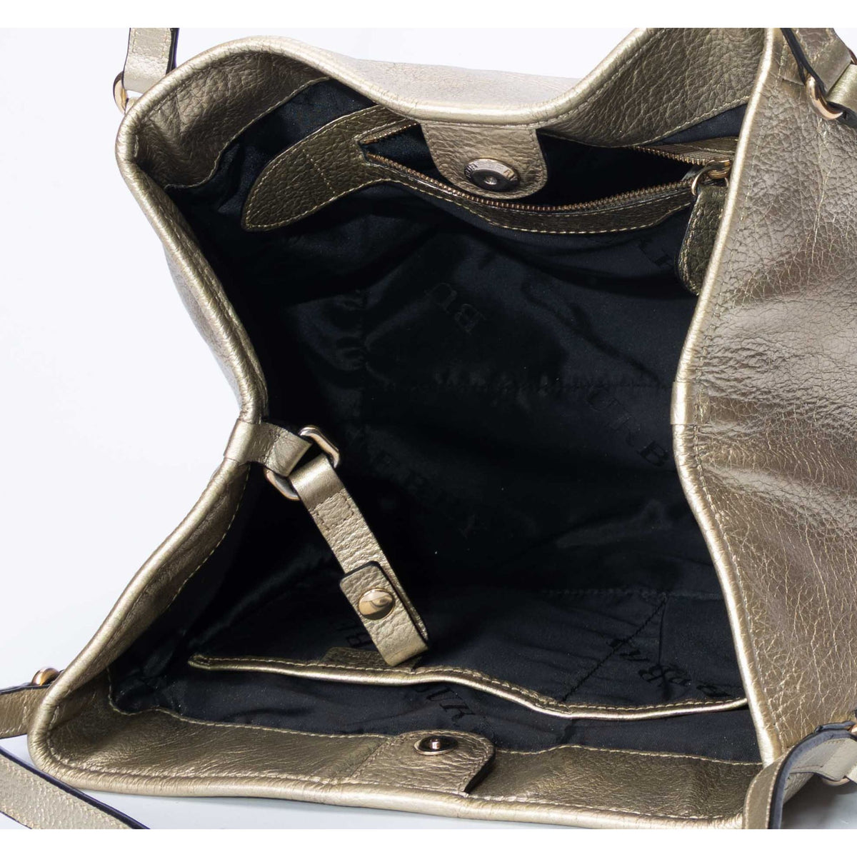 Burberry Canterbury Metallic Grained Tote