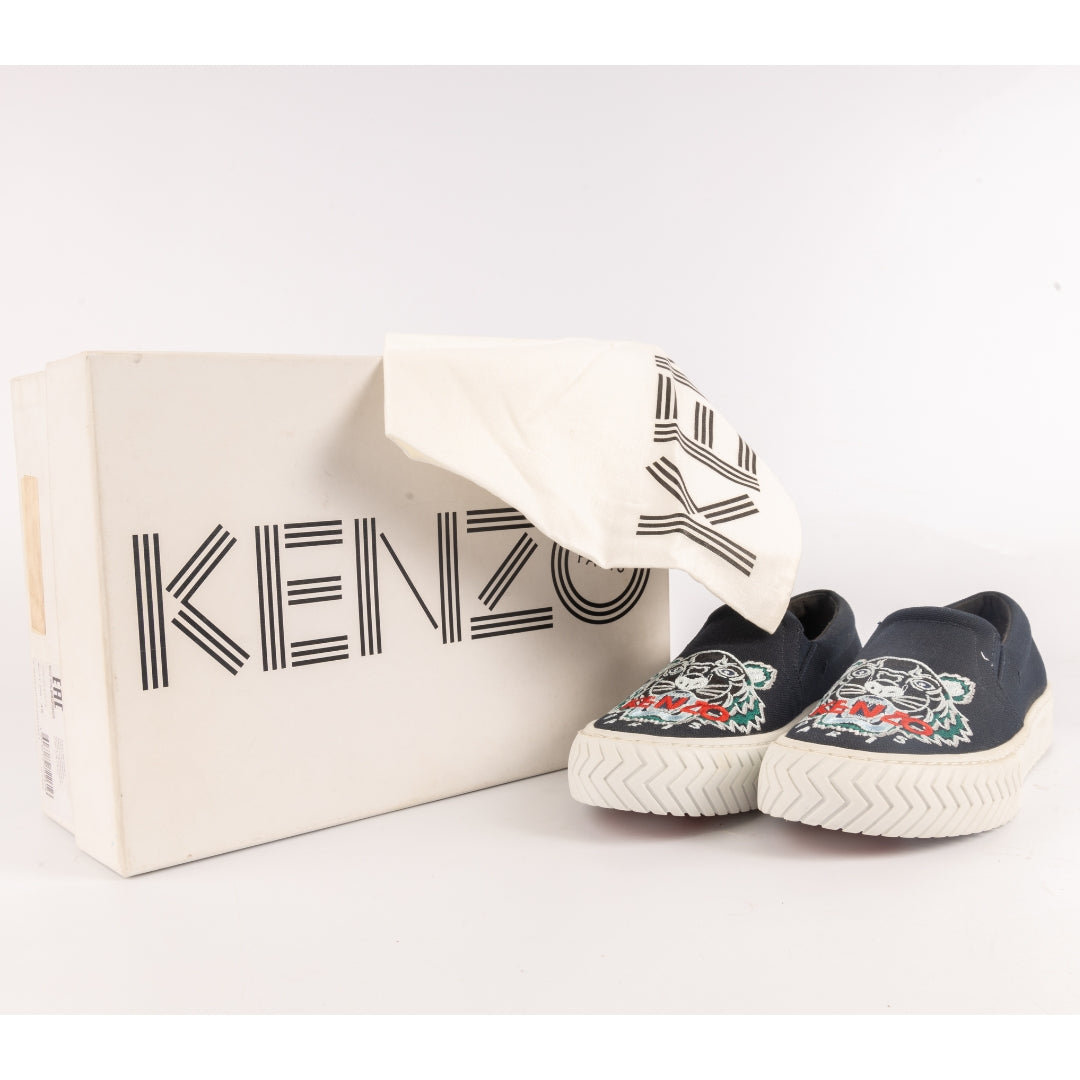 Kenzo K-Skate Embroidered Tiger Logo Sneakers