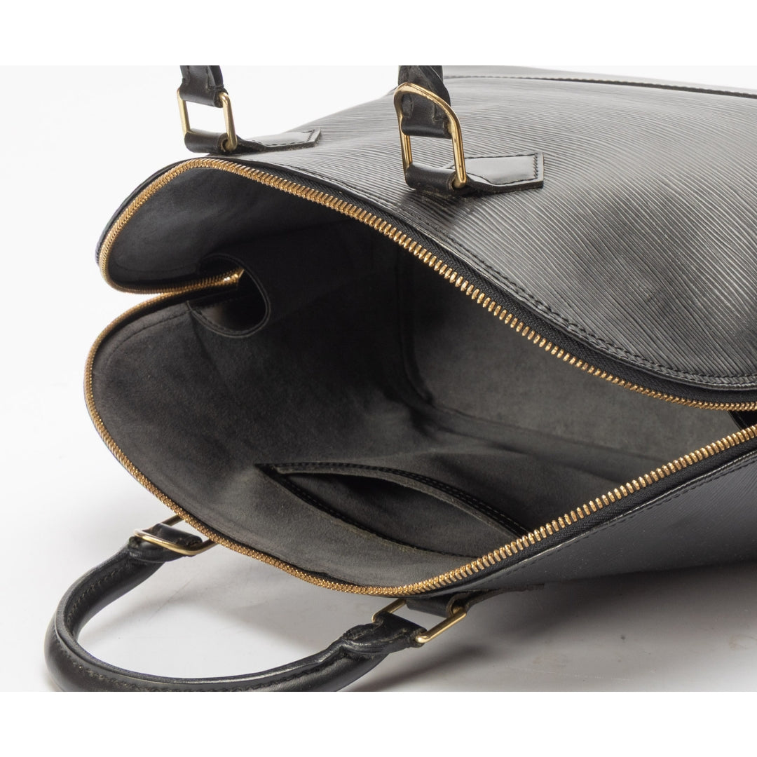 Louis Vuitton Black Epi Alma Satchel