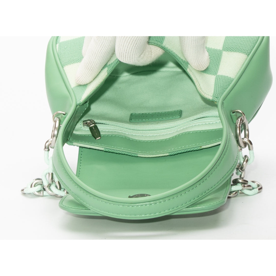 Charles & Keith Shiloh Checkerboard Top Handle Bag