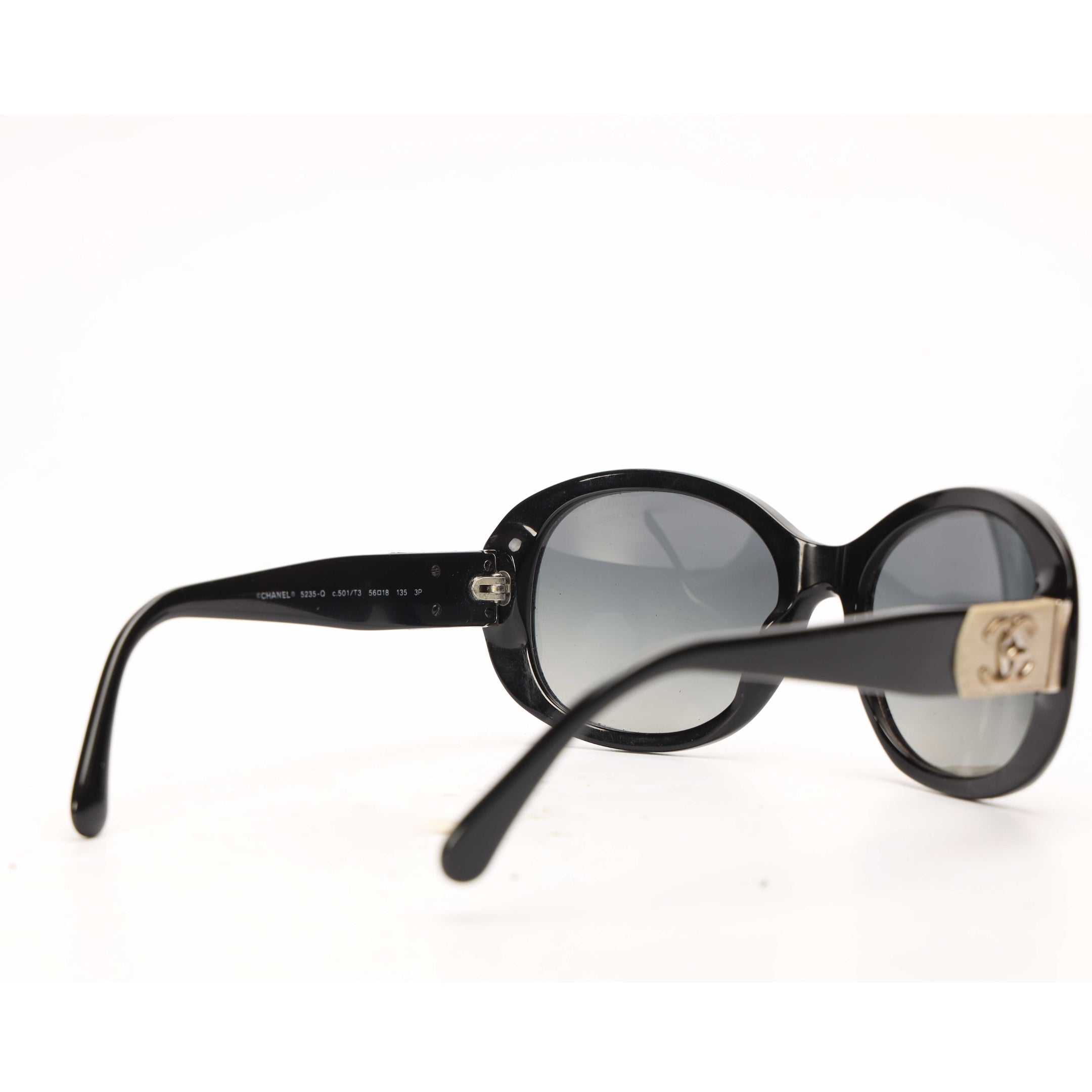 Chanel Tweed Black Sunglasses
