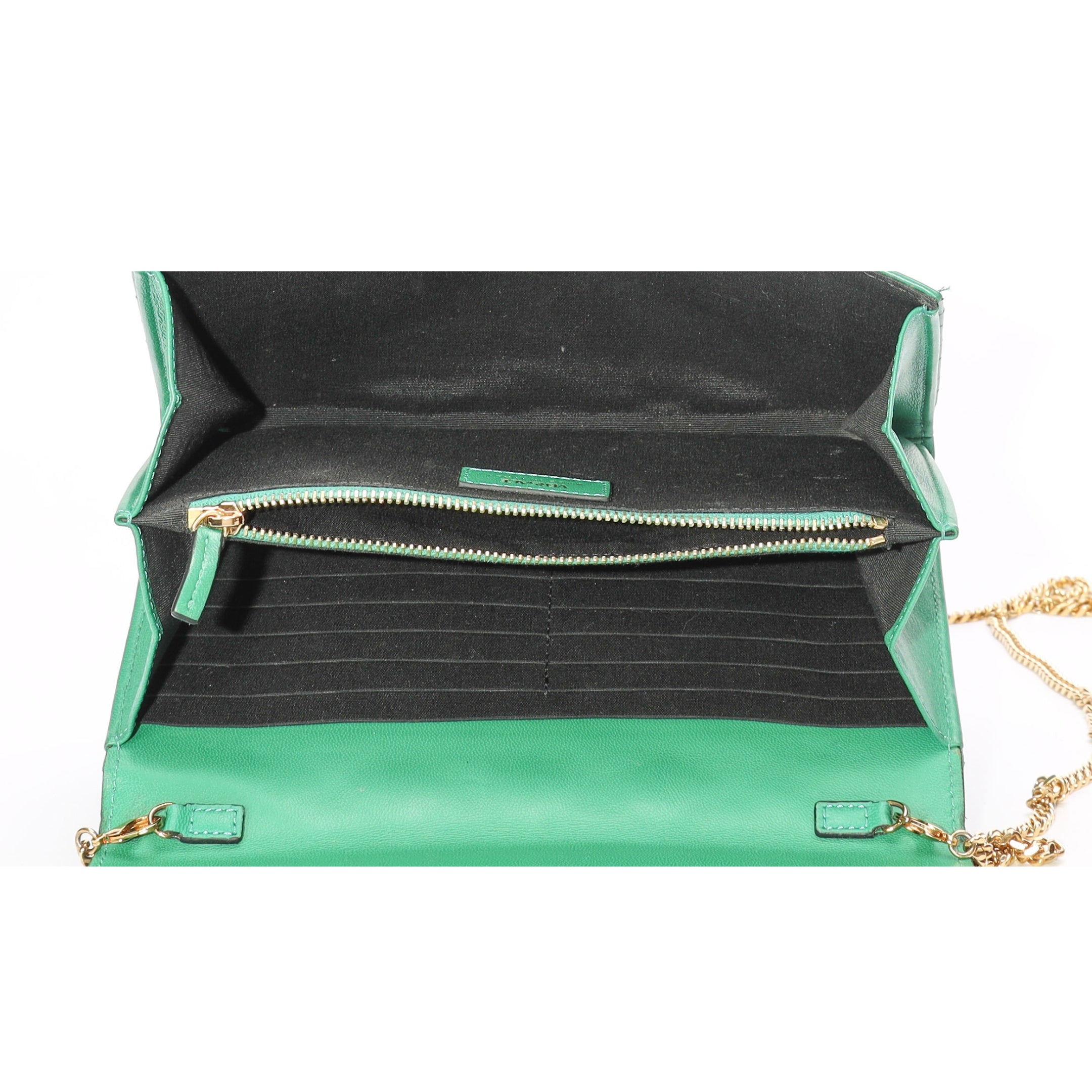 Versace La Medusa Green Wallet On Chain