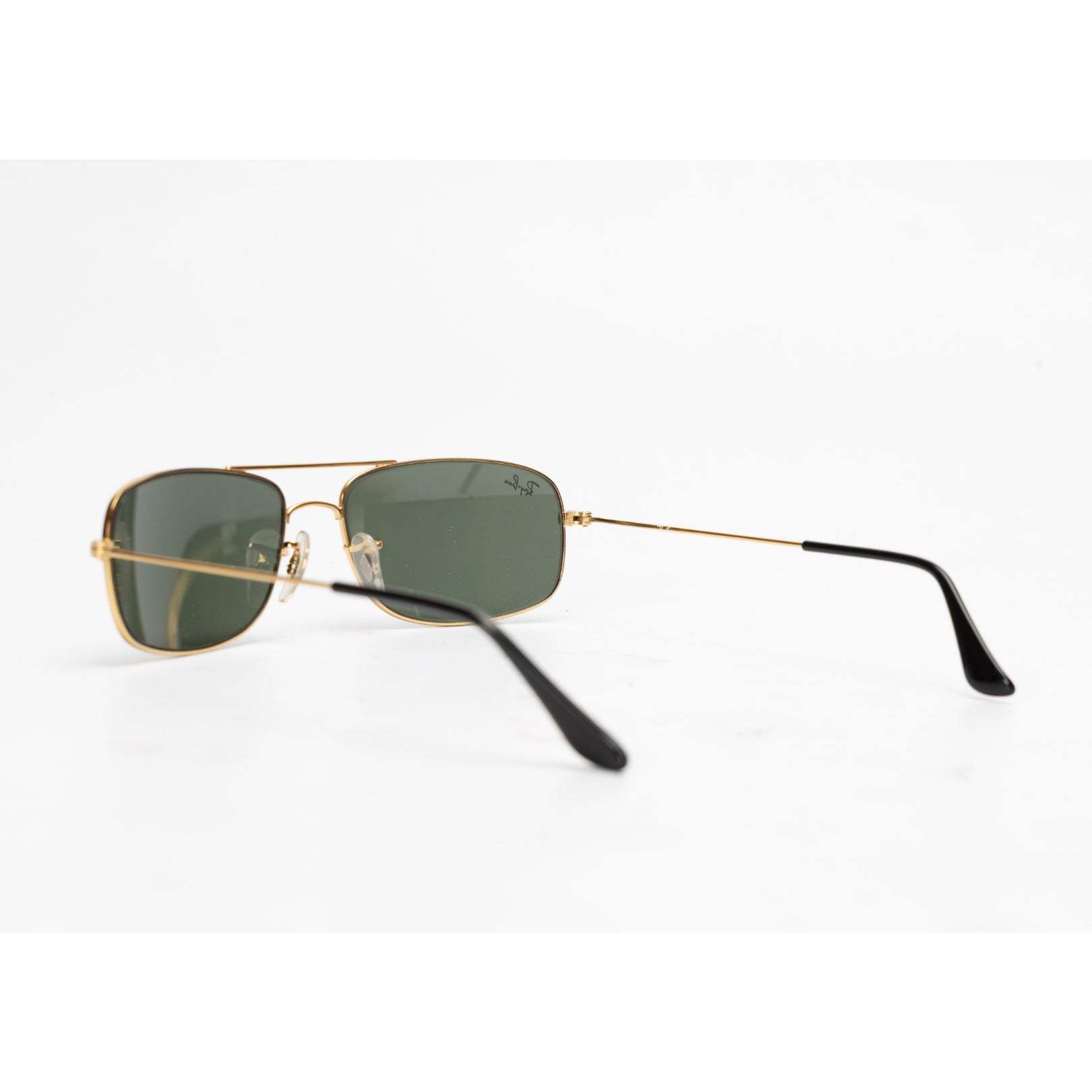 Ray Ban Green Rectangular Frame Sunglasses
