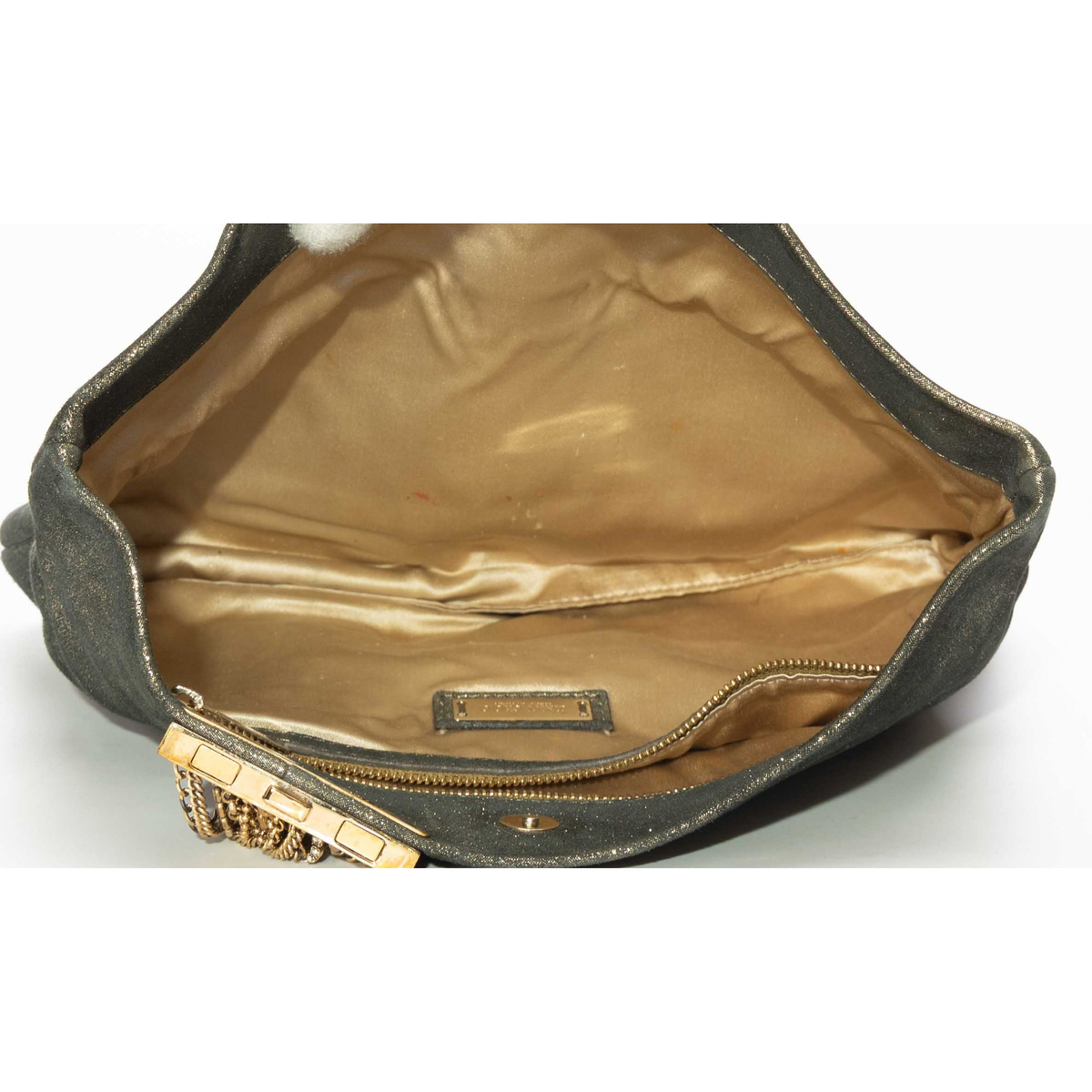 Jimmy Choo Metallic Chain Clutch