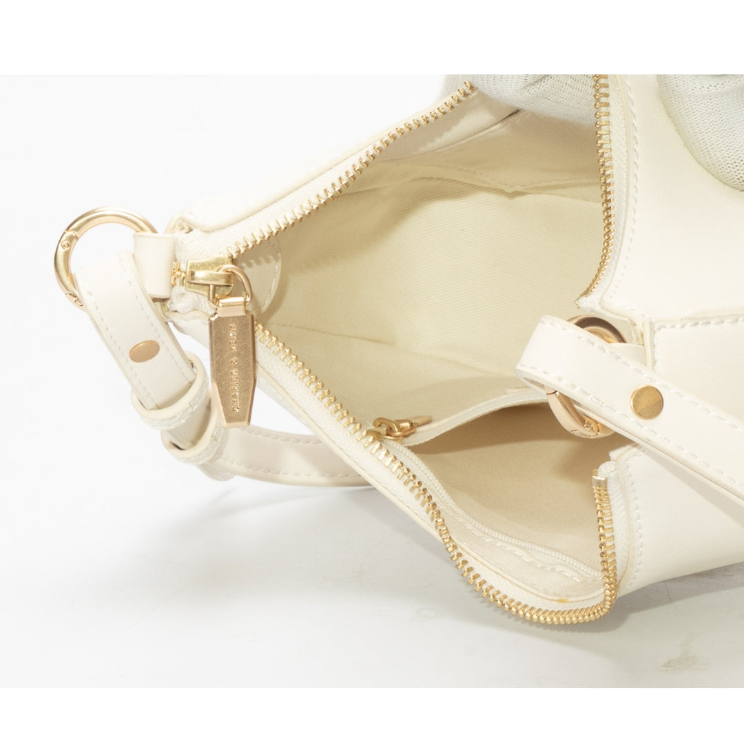 Charles & Keith Cream Lane Trapeze Bag