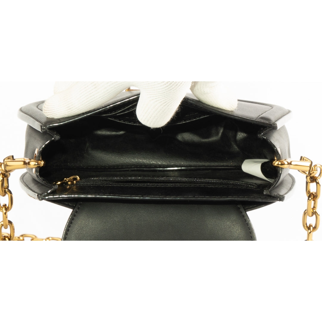 Charles & Keith Geometric Top Handle Saddle Bag